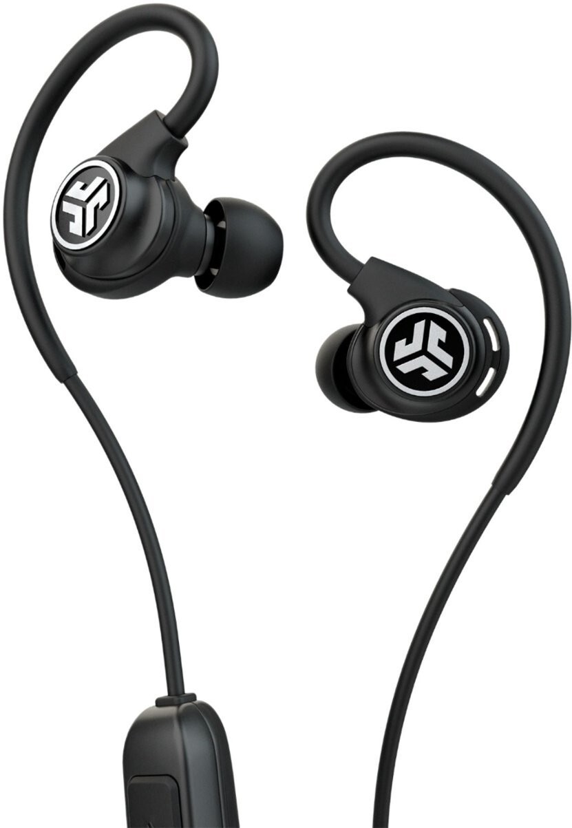 JLab Fit Sport Fitness Earbuds Wireless In Ear Headphones Black Buds Bluetooth