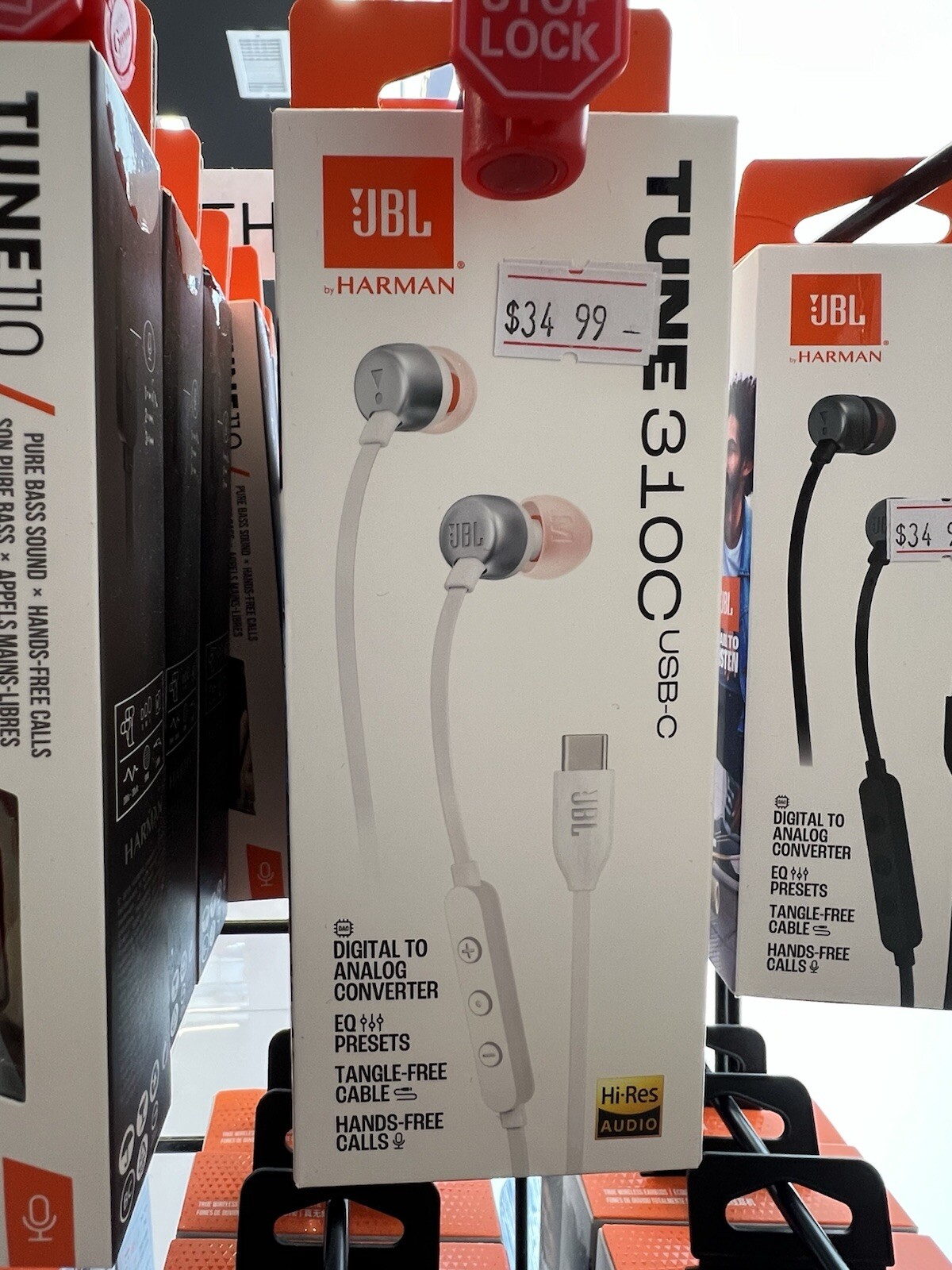 JBL Tune 310C USB-C In-ear Headphones – White *Brand new*