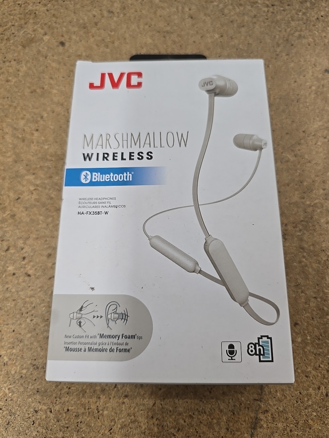 JVC HA-FX38 In-Ear Only Headphones – White