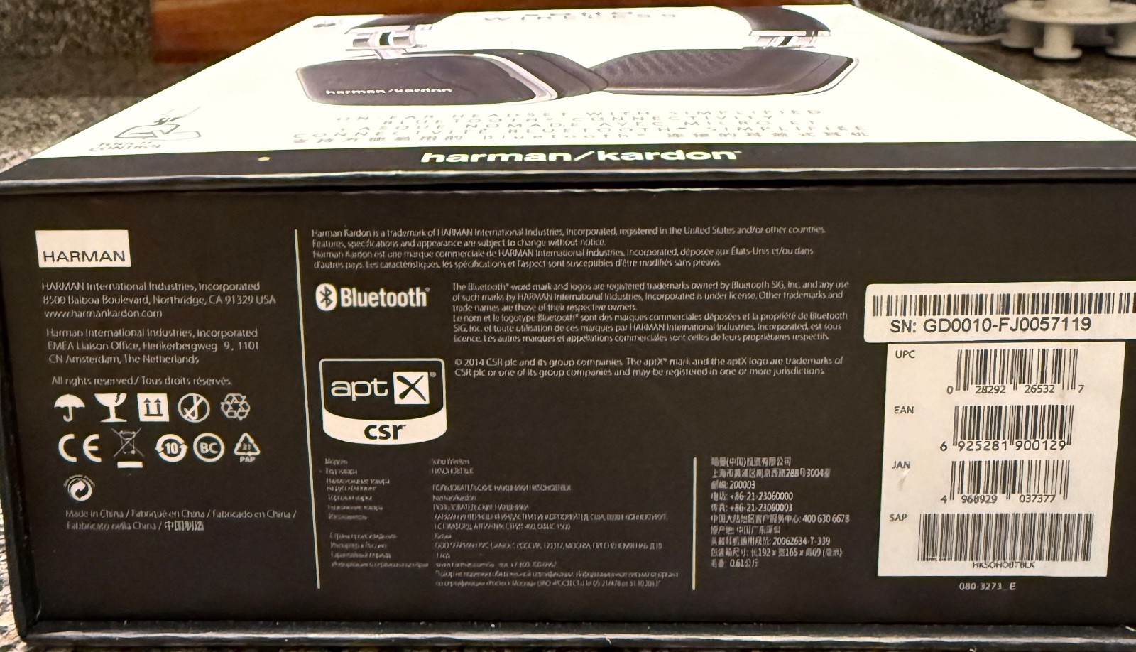 Harman Kardon Soho On the Ear Bluetooth Headphones – Black. Very Rare