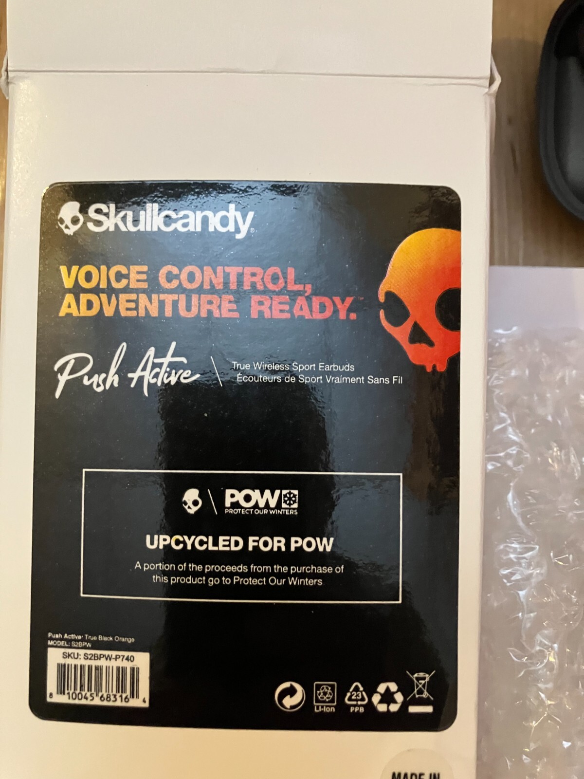 Sckullcandy Push Active In-Ear Wireless Earbuds