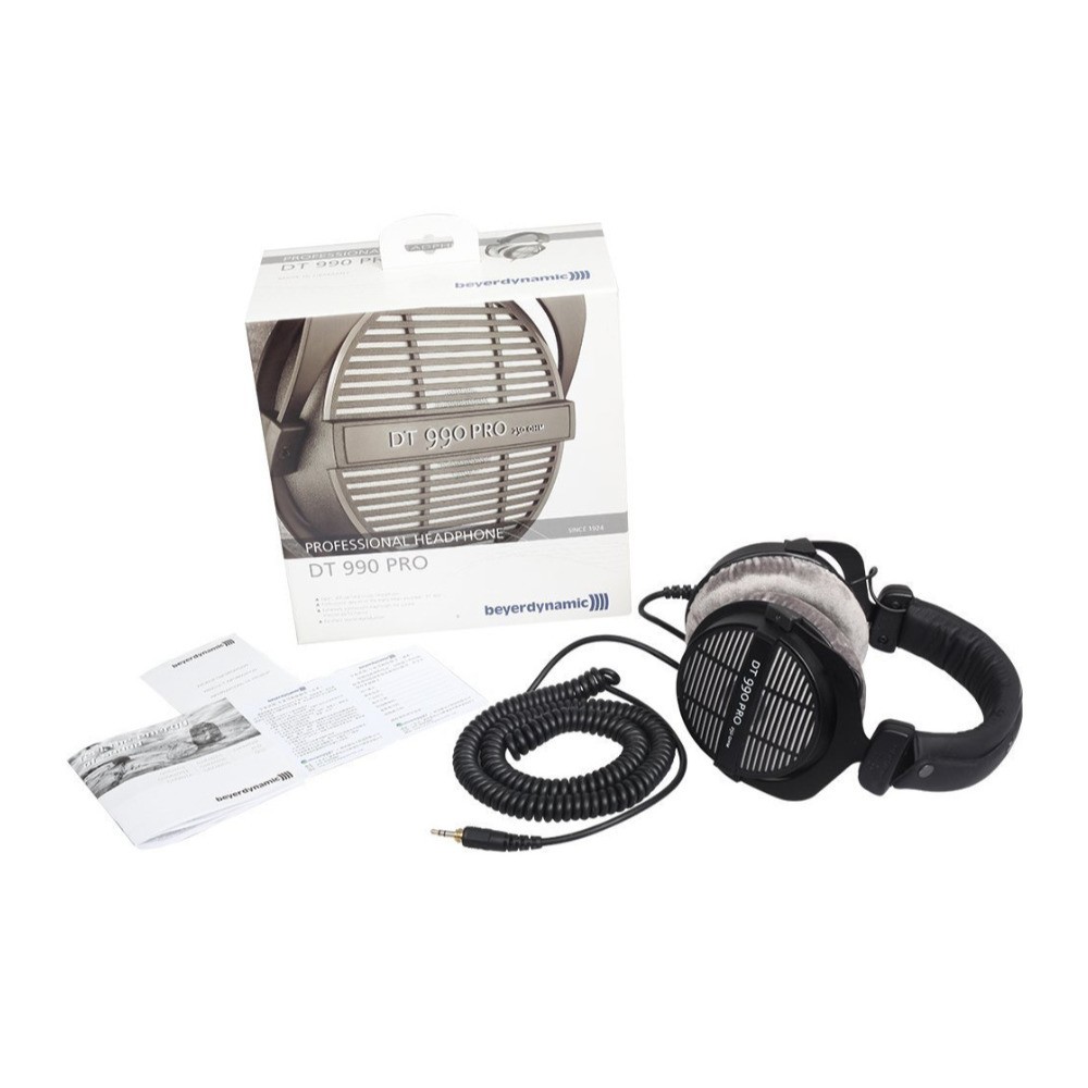 Beyerdynamic DT-990 Pro Acoustically Open Headphones 250 Ohms Bundle
