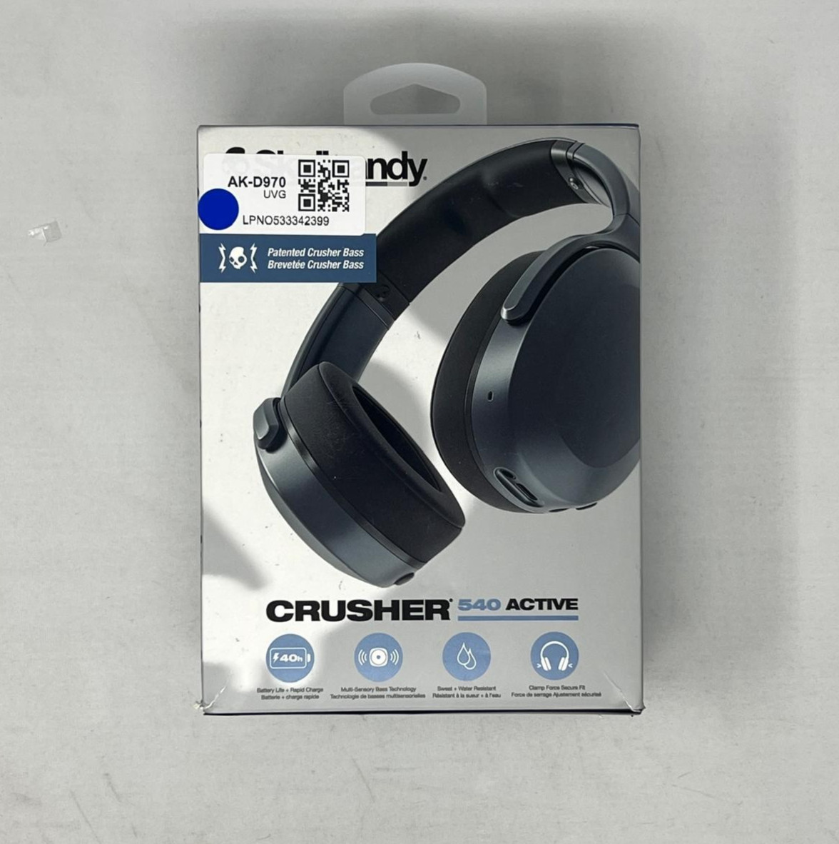 Skullcandy Crusher 540 Active Wireless Bluetooth Headphones – Coal – PRE OWNED