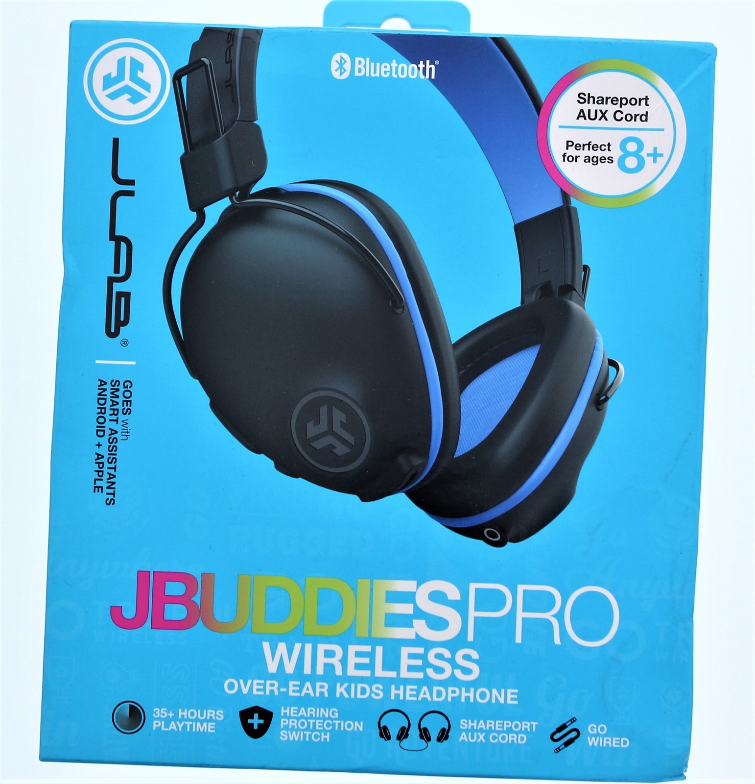 JLAB JBuddiesPro Wireless Over-Ear Headphones (Blue)