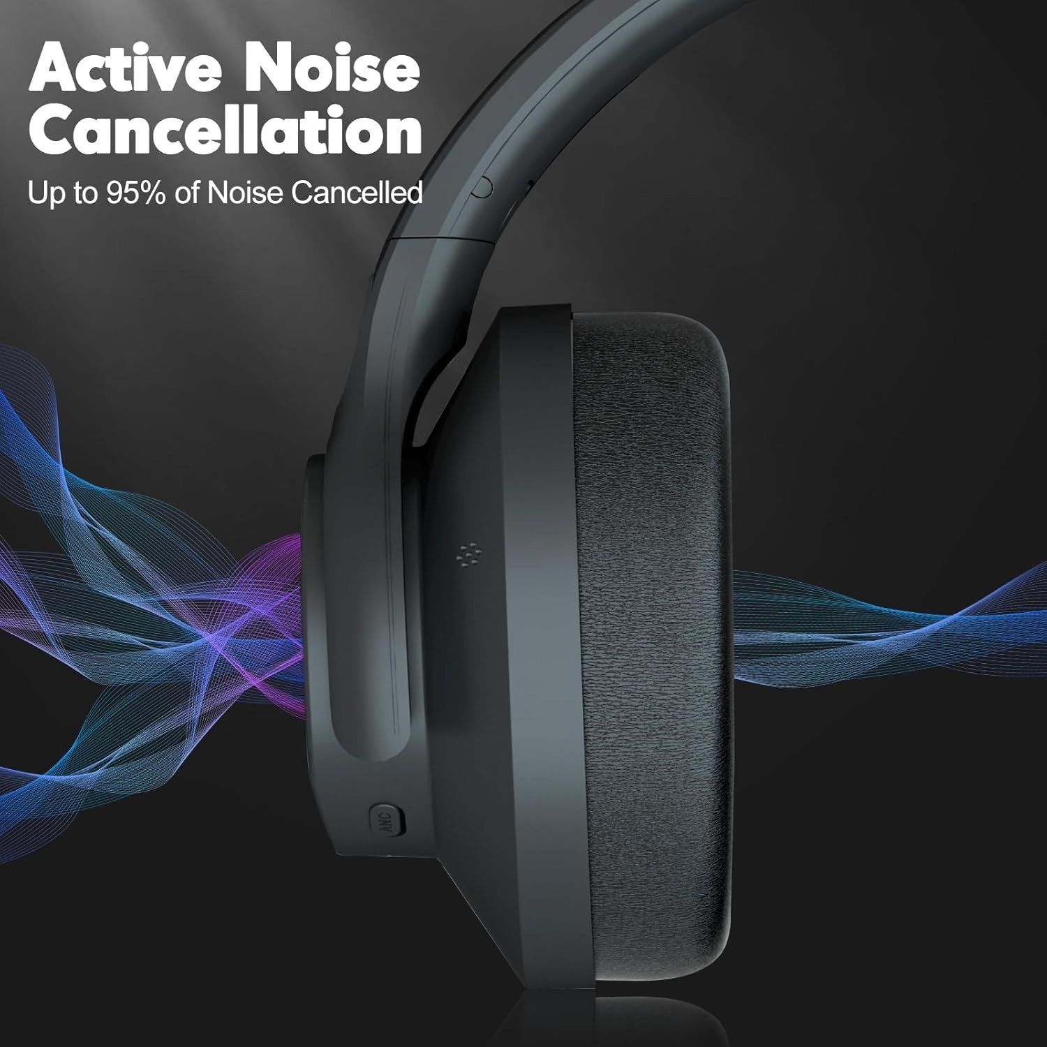 Wireless Bluetooth 5.3 Headphones Over Ear Headset Stereo Noise Cancelling