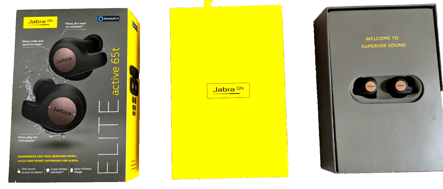 Jabra Elite Active 65T Wireless Bluetooth Earbuds – Copper Black