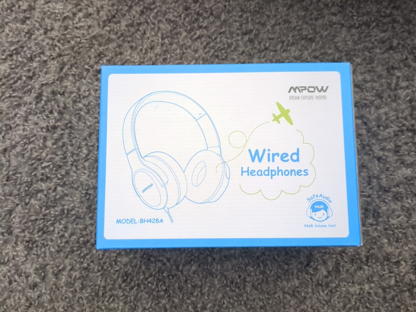 MPOW Kids Wired Headphones Over Ear Compatible with Cellphones Tablets PC Pink