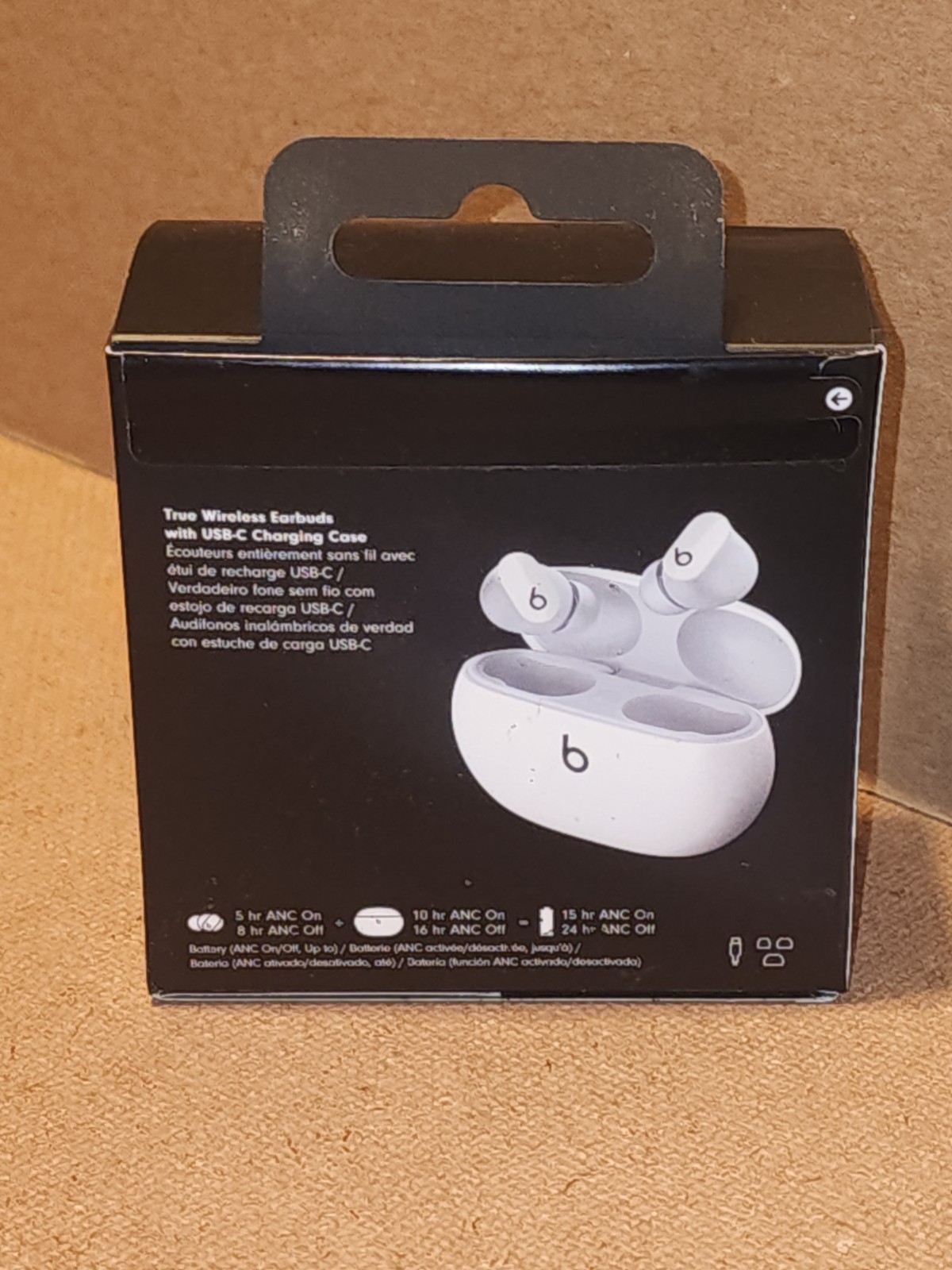 Beats by Dr Dre Studio Buds Wireless Active Noise Cancelling Earbuds White New
