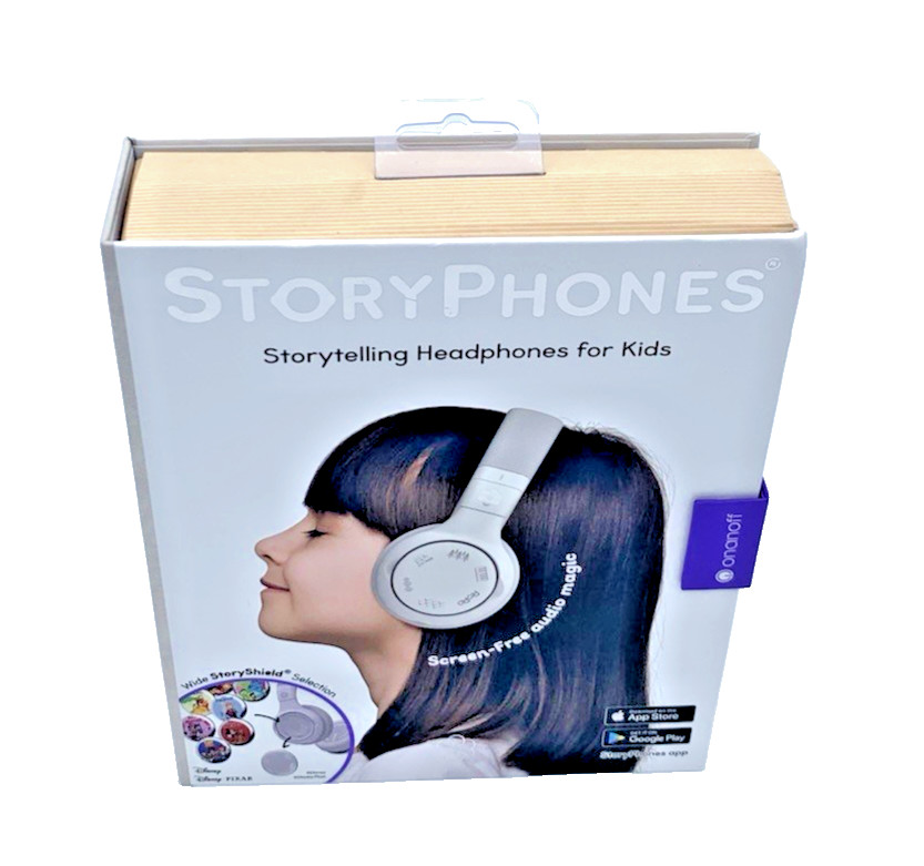 StoryPhones Kid’s Storytelling Headphones W/Bluetooth Wireless White New In Box