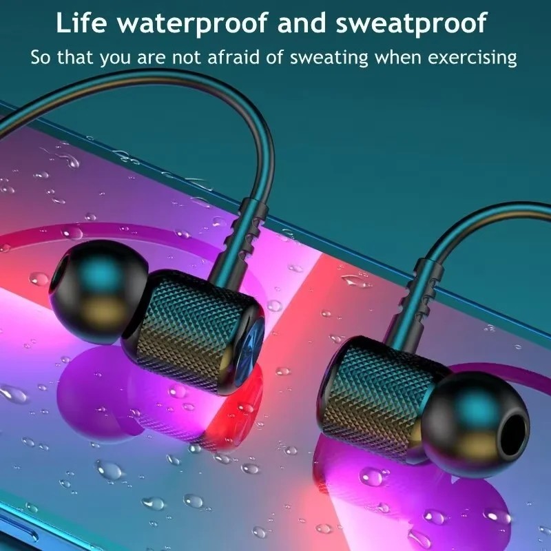 Wireless Bluetooth Neckband Headphones Sports Waterproof Earbuds Running Headset