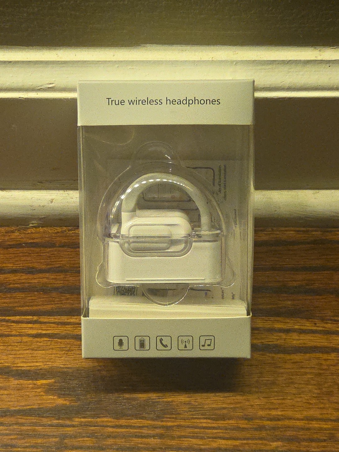 True Wireless BLUETOOTH Headphones [WHITE] For Music And Calls: NEW (FREE SHIP)