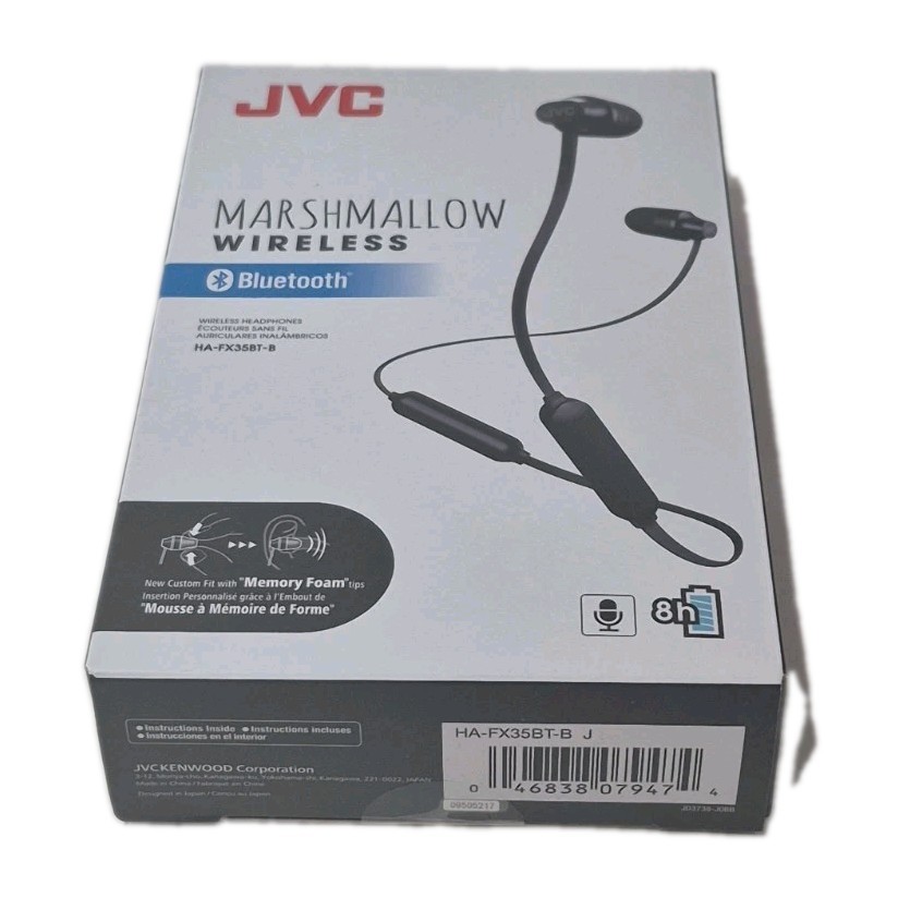 JVC Marshmallow Wireless Bluetooth HA-FX35BT-B