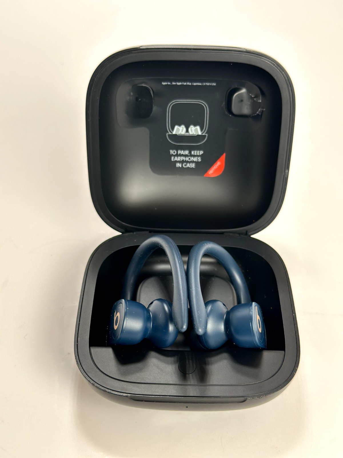 Beats by Dr. Dre Powerbeats Pro Wireless Earphones – Navy (Missing one Rubber)