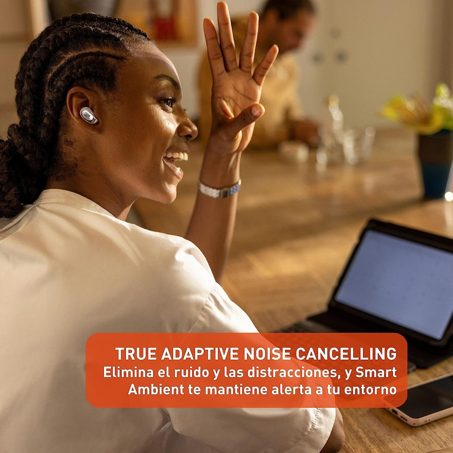 JBL Live Free 2: 35 Hours of Playtime, True Adaptive Noise Cancelling, Smart Amb
