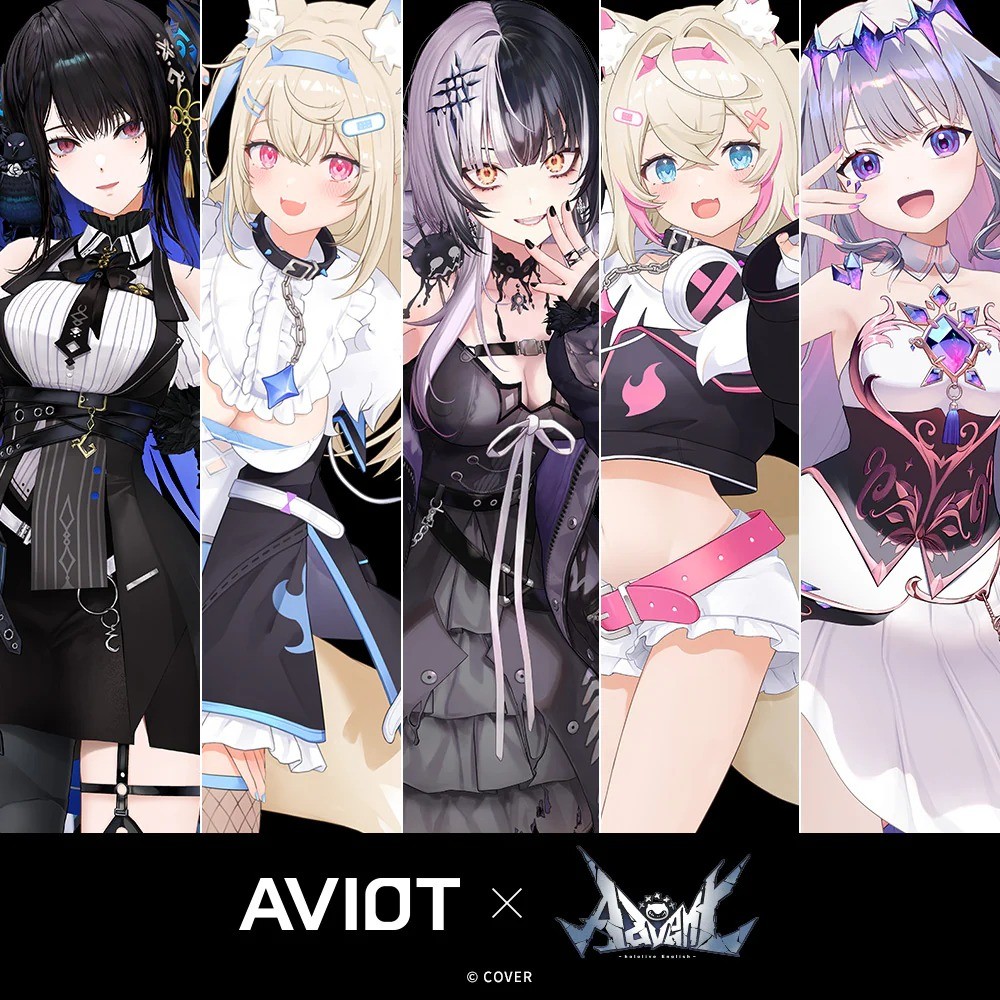 Hololive English Advent × AVIOT Wireless Earbuds with English Voice Guidance PSL