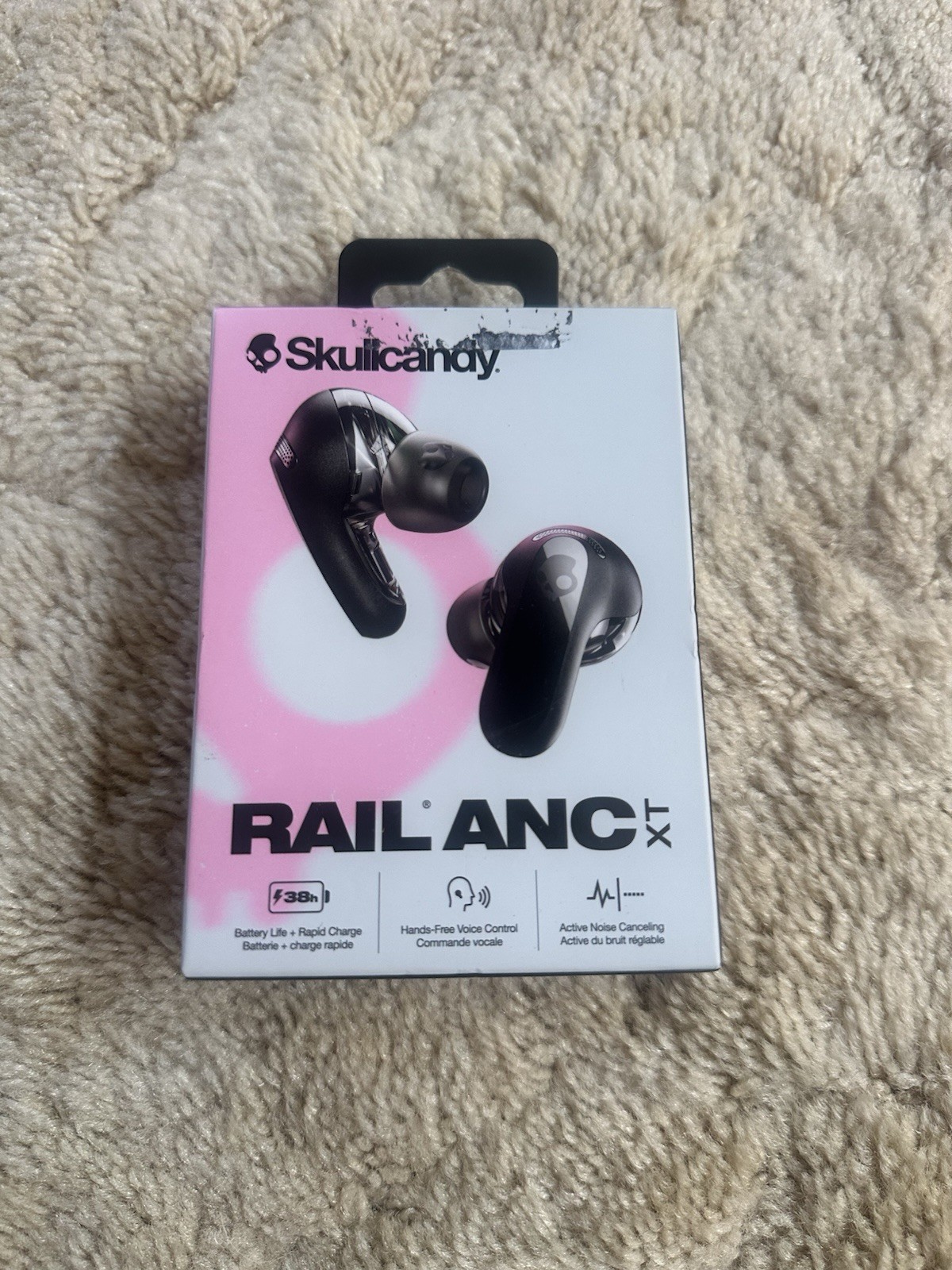 Skullcandy Rail ANC XT Wireless In-Ear Earbuds True Black, Noise Canceling