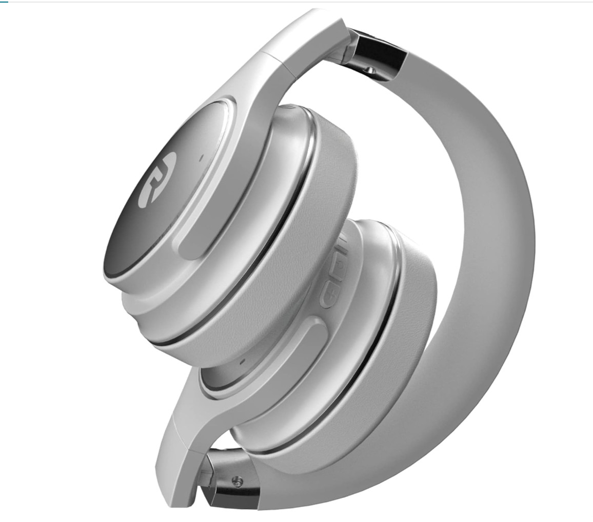 Raycon RBH820-WHI The Everyday Over-Ear Noise-Canceling Headphones – White