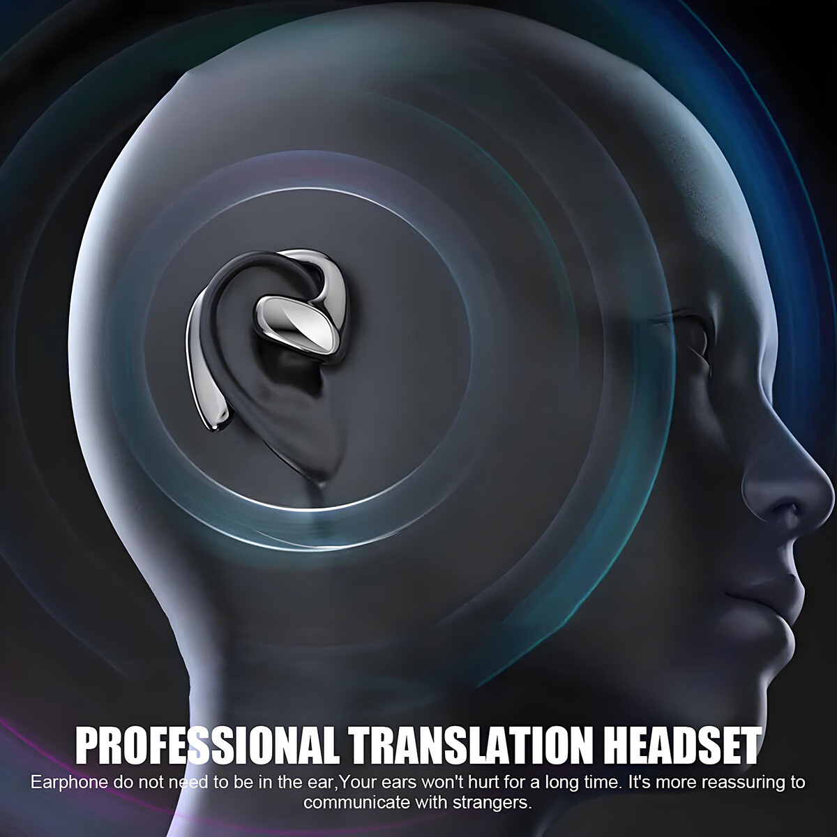New Smart VoiceTranslator Earbuds 155+Languages Real Time Translator Earbuds