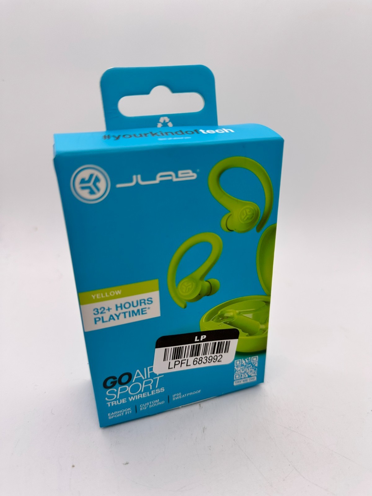 JLab Go Air Sport True Wireless Earbud – 32+ Hours Playtime – Yellow