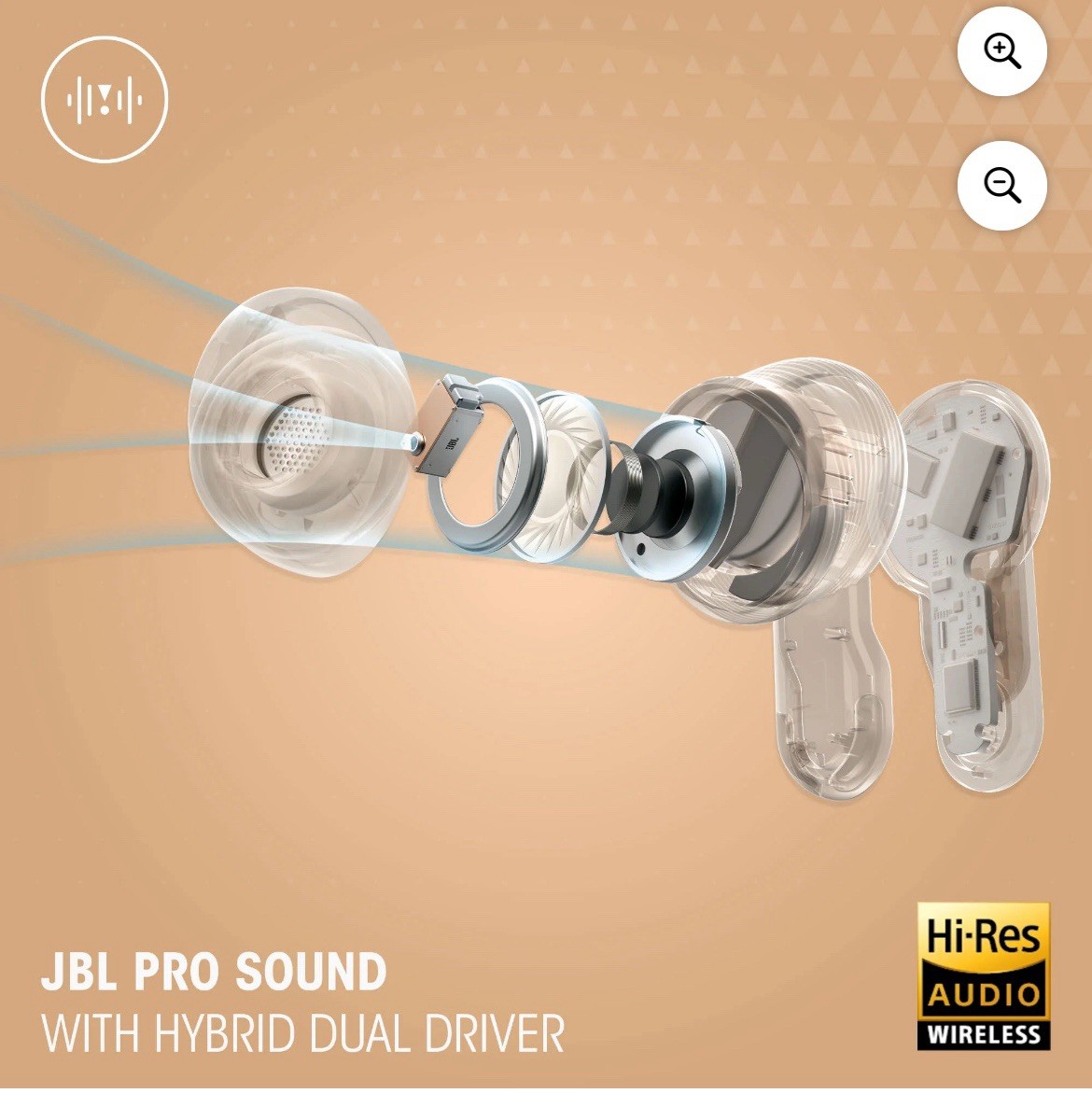 JBL/Harman Tour Pro3 BASS High Res Wireless buds, Noise Cancel, 44 hr batt/BLACK