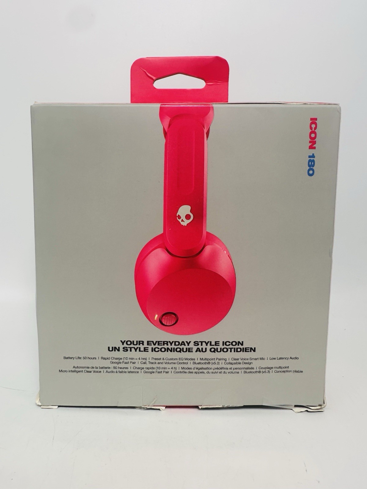 Skullcandy – Icon 180 – On-Ear Wireless Bluetooth Headphones – Crazy Pink *NEW*
