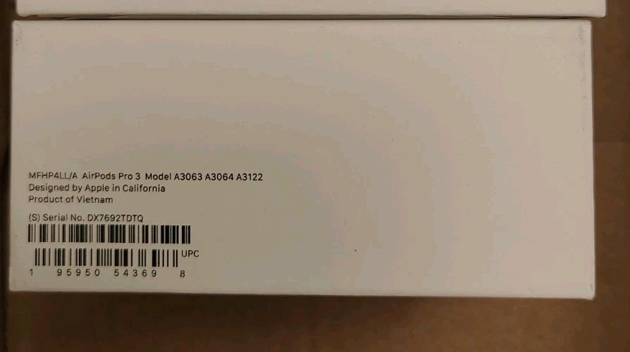 Apple AirPods Pro 3 (3rd Gen) Wireless Earbuds – White (MFHP4LL/A) New Sealed