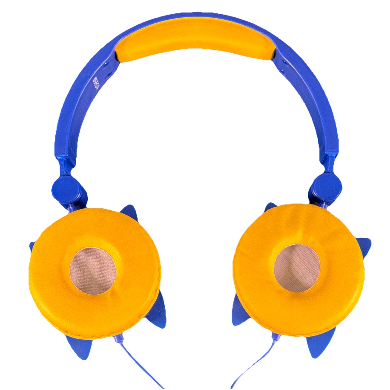 SEGA Sonic the Hedgehog Kids Wired On-Ear Headphones 3D Molded Blue Yellow