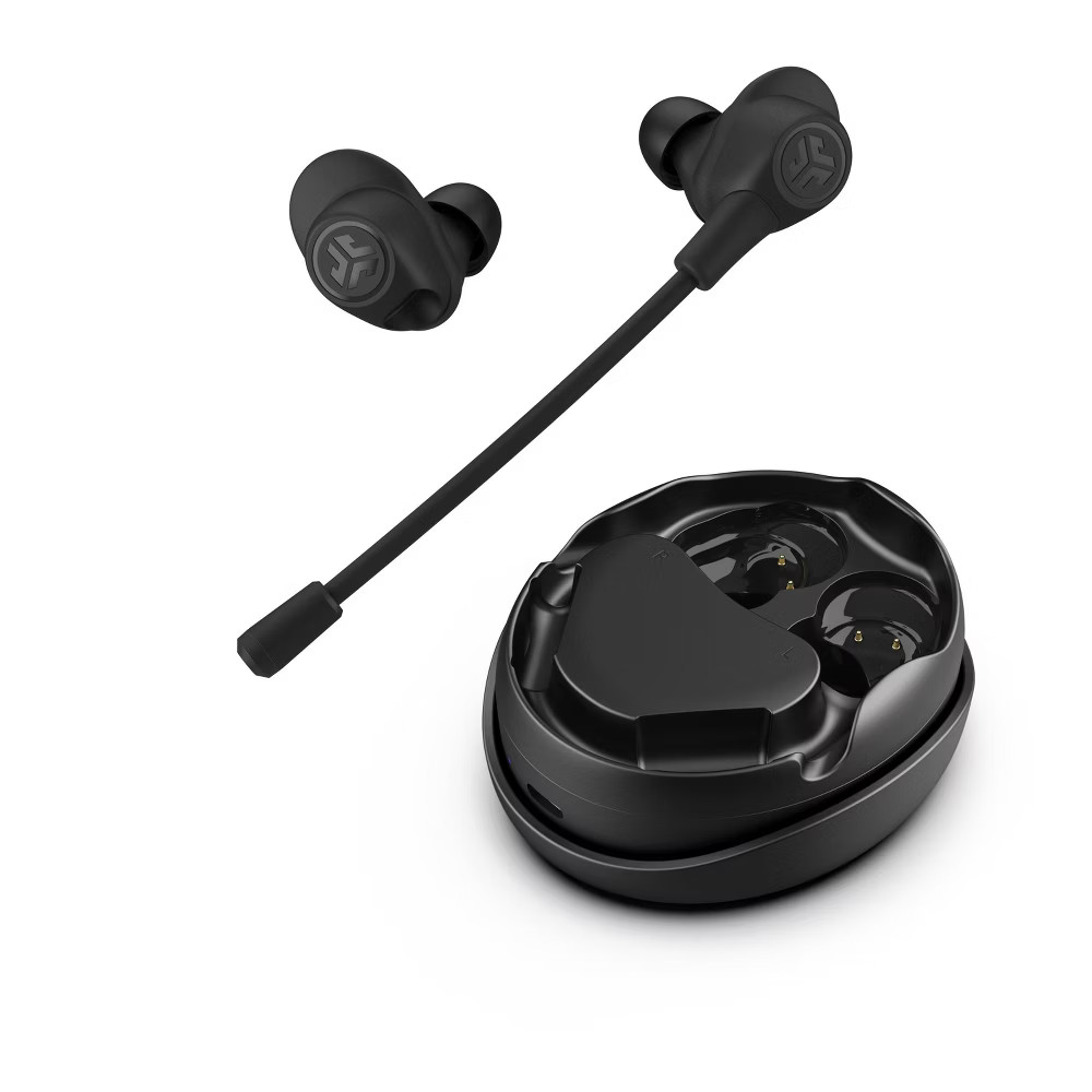 JLab Work Buds True Wireless Bluetooth Earbuds – Black