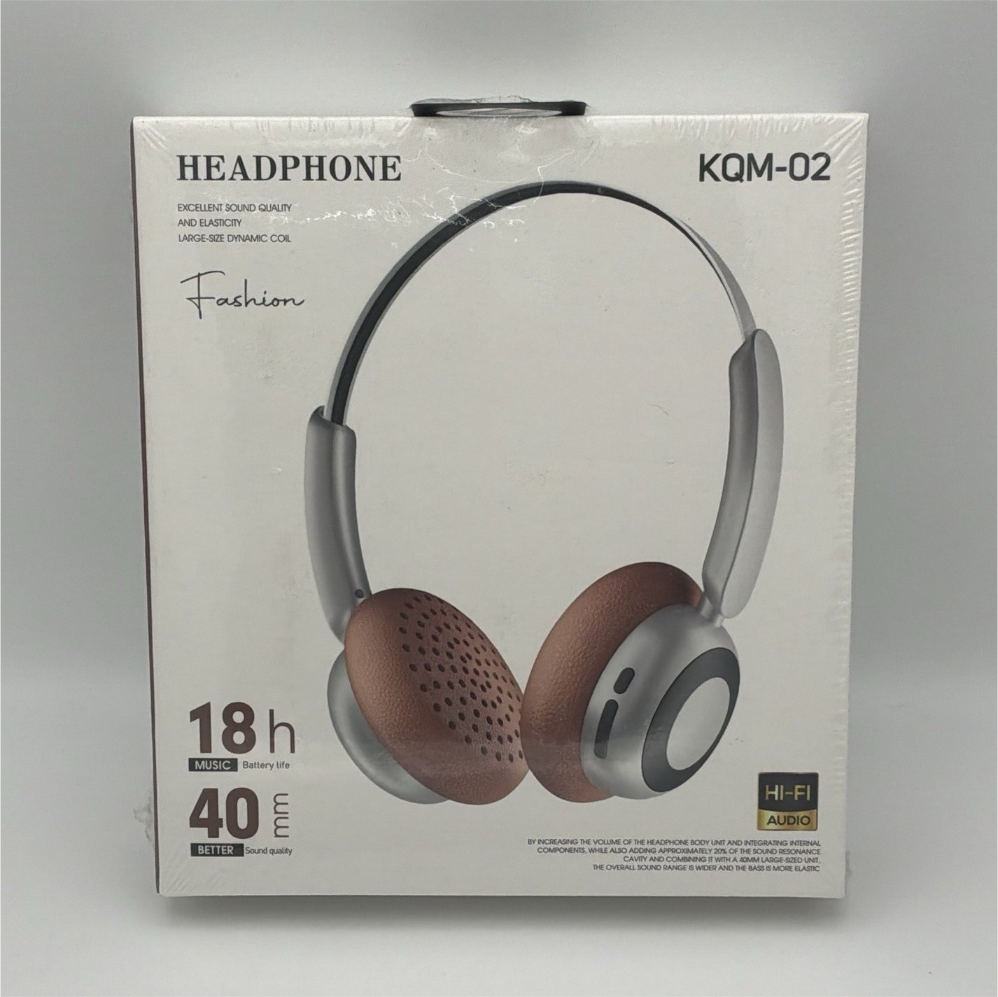 Wireless Bluetooth Headphones KQM-02 Stereo Headset HiFi 18H Battery New