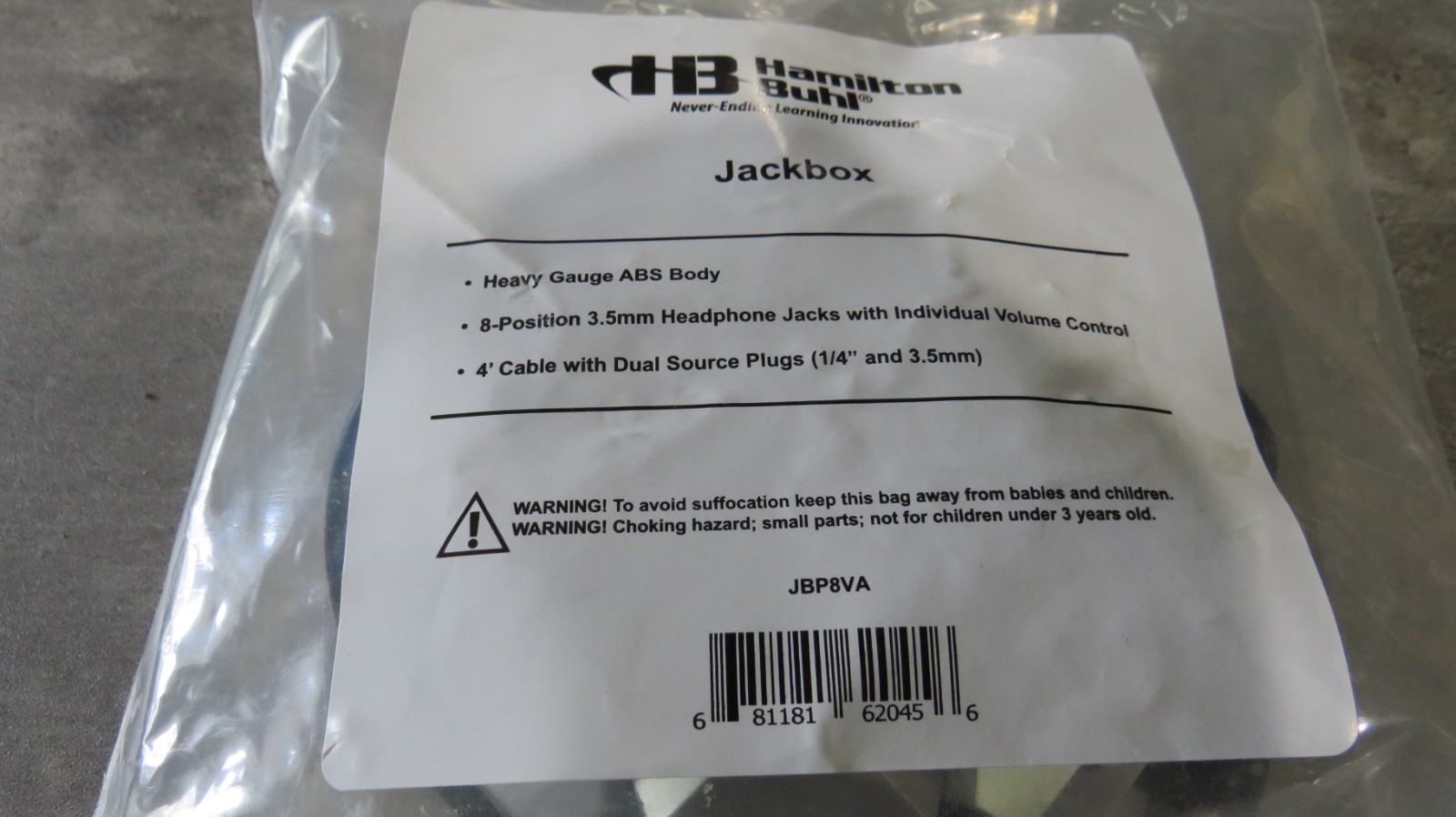 HamiltonBuhl Jackbox – 8 Position, 3.5mm Stereo with Individual Volume Controls