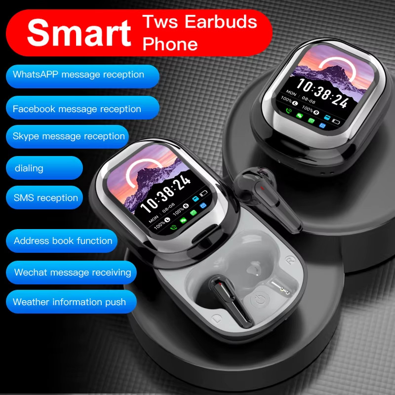 SE-ONE Smart Headphones LED FullColor Slide Touch Screen Support APP Information