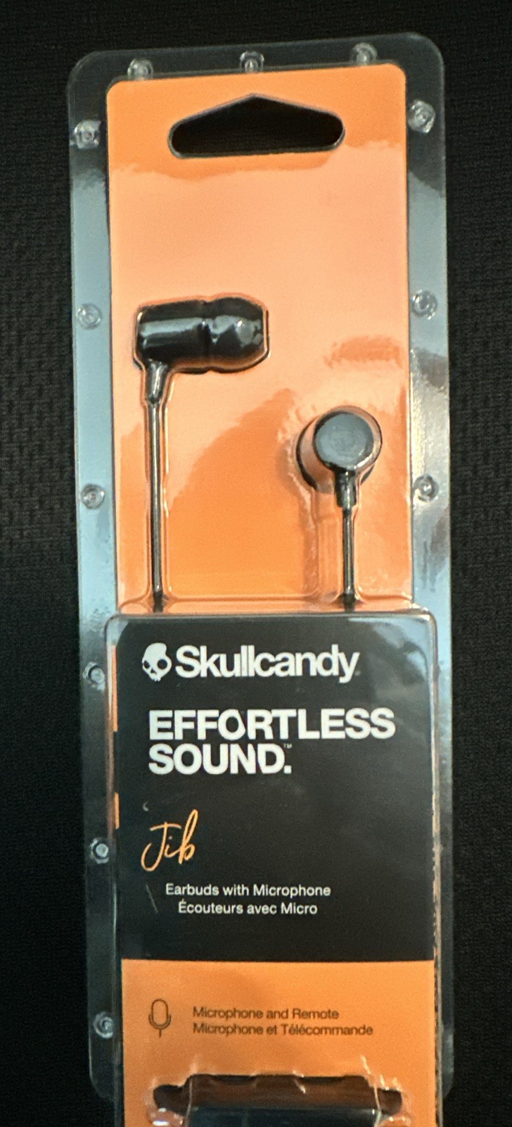 Brand New in Box Skullcandy Jib In-Ear Earbuds with Microphone Black