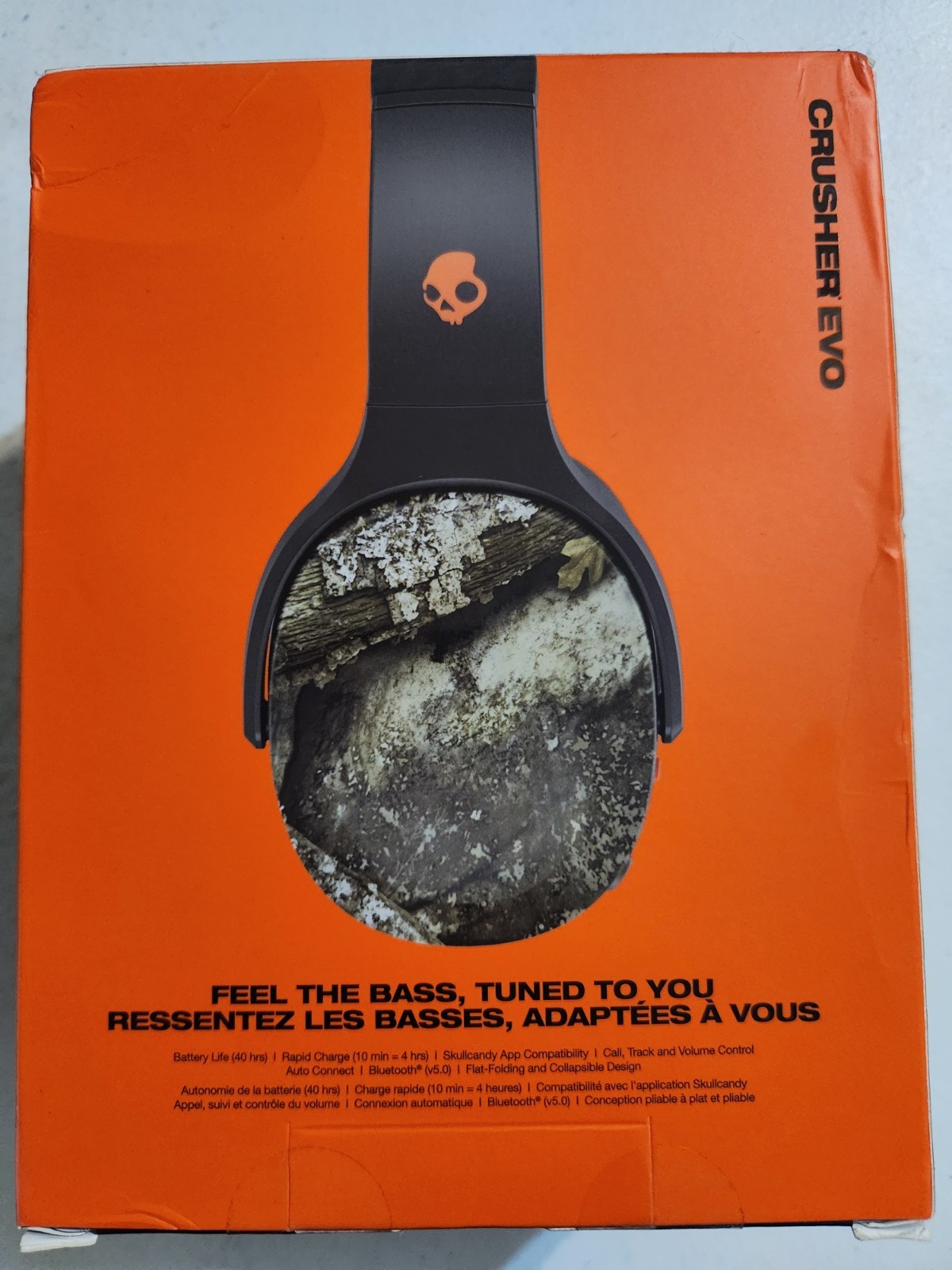 Skullcandy Crusher Evo Wireless Bluetooth Headphones – Realtree Ltd Ed APX Black