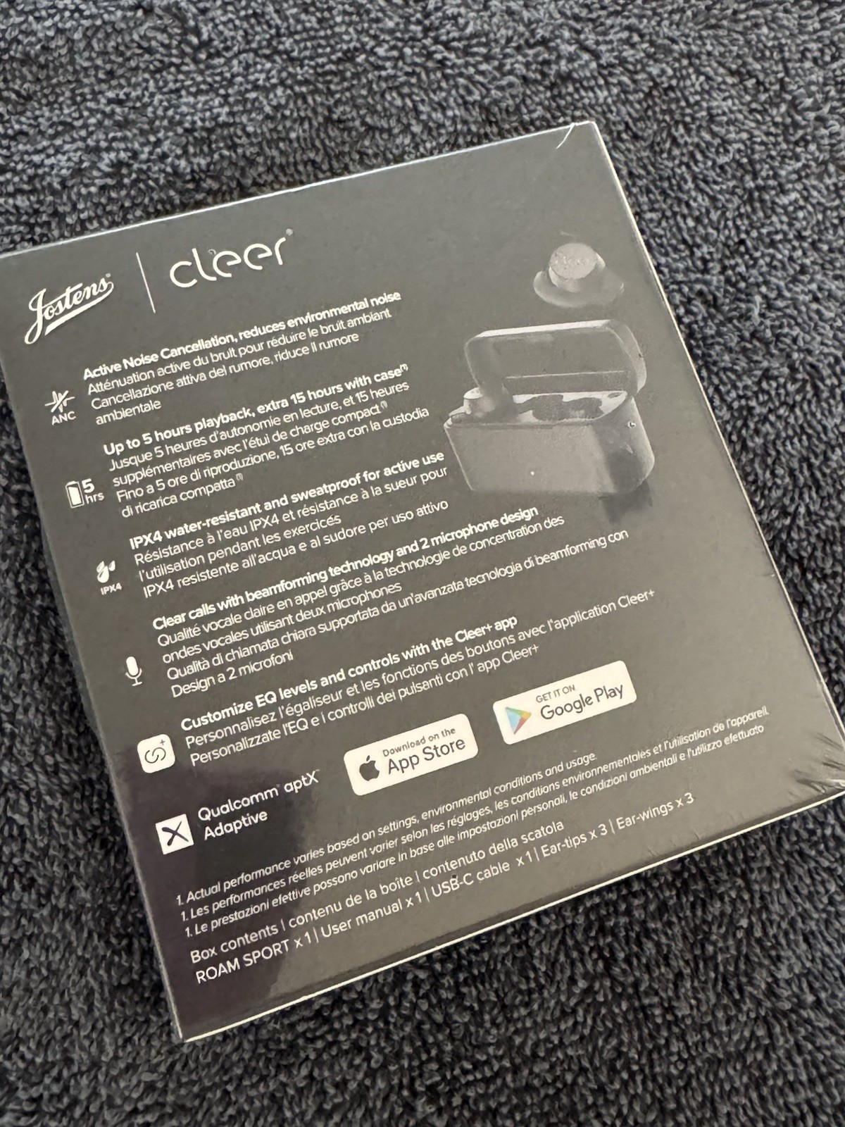 Jostens x Cleer ROAM SPORT True Wireless ANC Earbuds – New Sealed Box