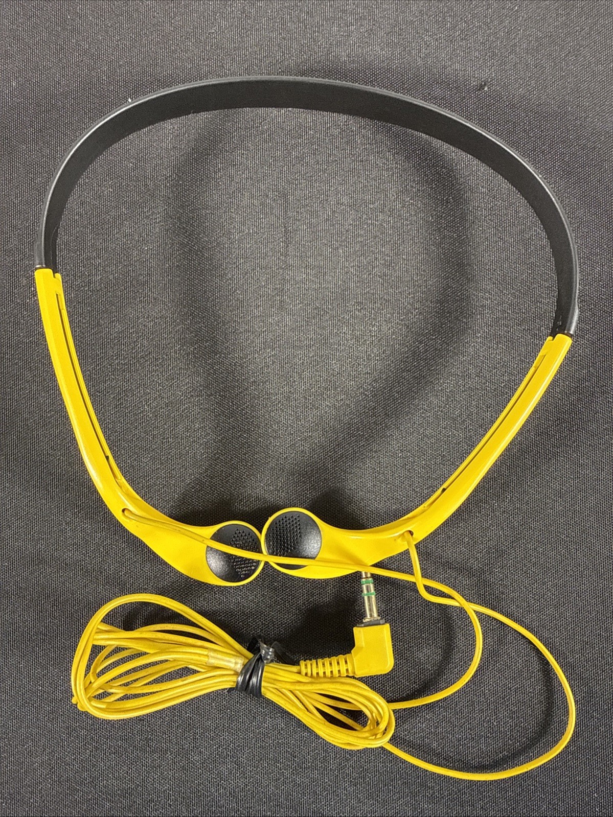 SONY MDR-W014 Yellow Sports Walkman Stereo Headphones 3.5mm Jack