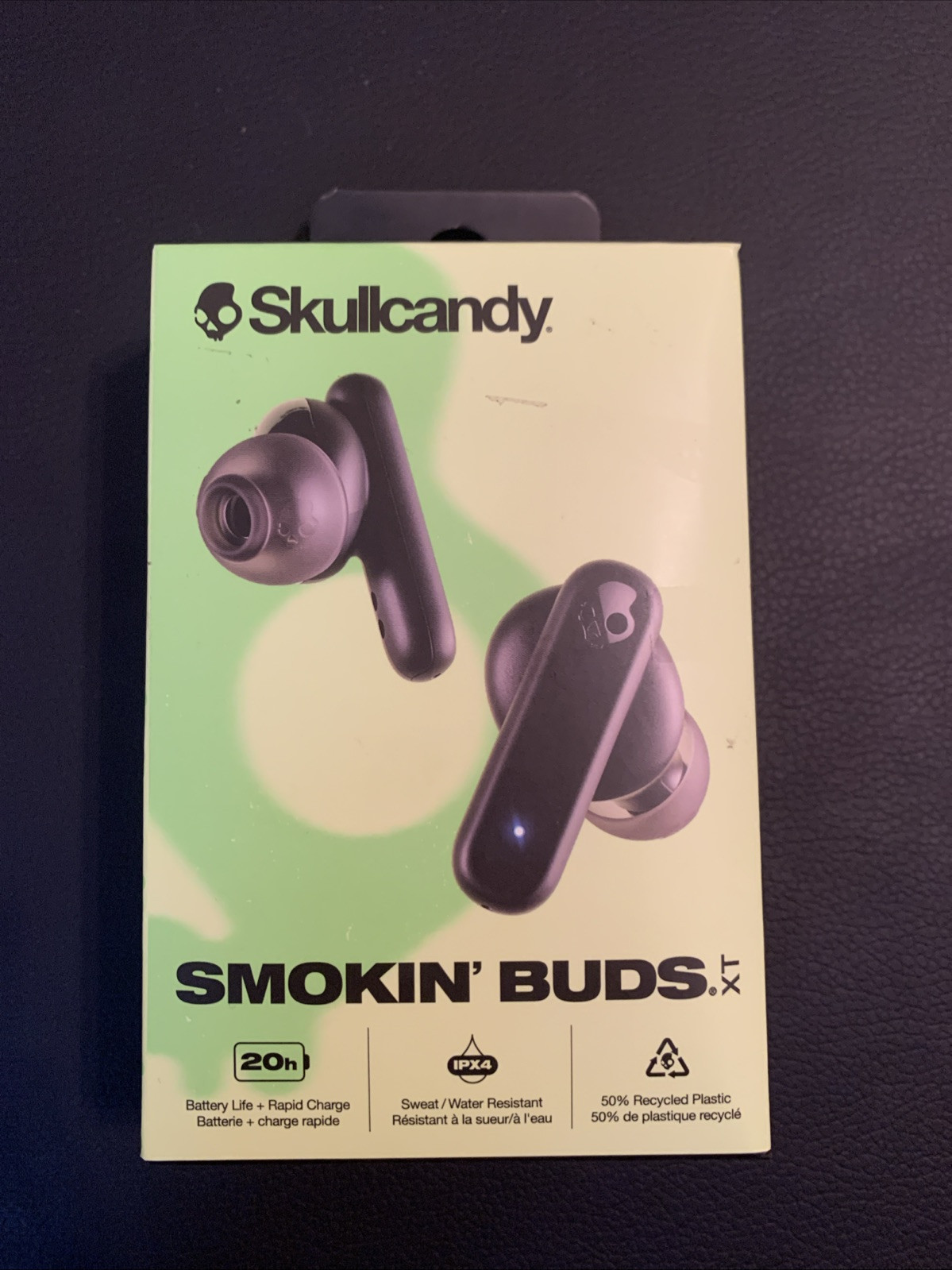 Skullcandy Smokin’ Buds XT True Wireless in-Ear Earbuds, True Black