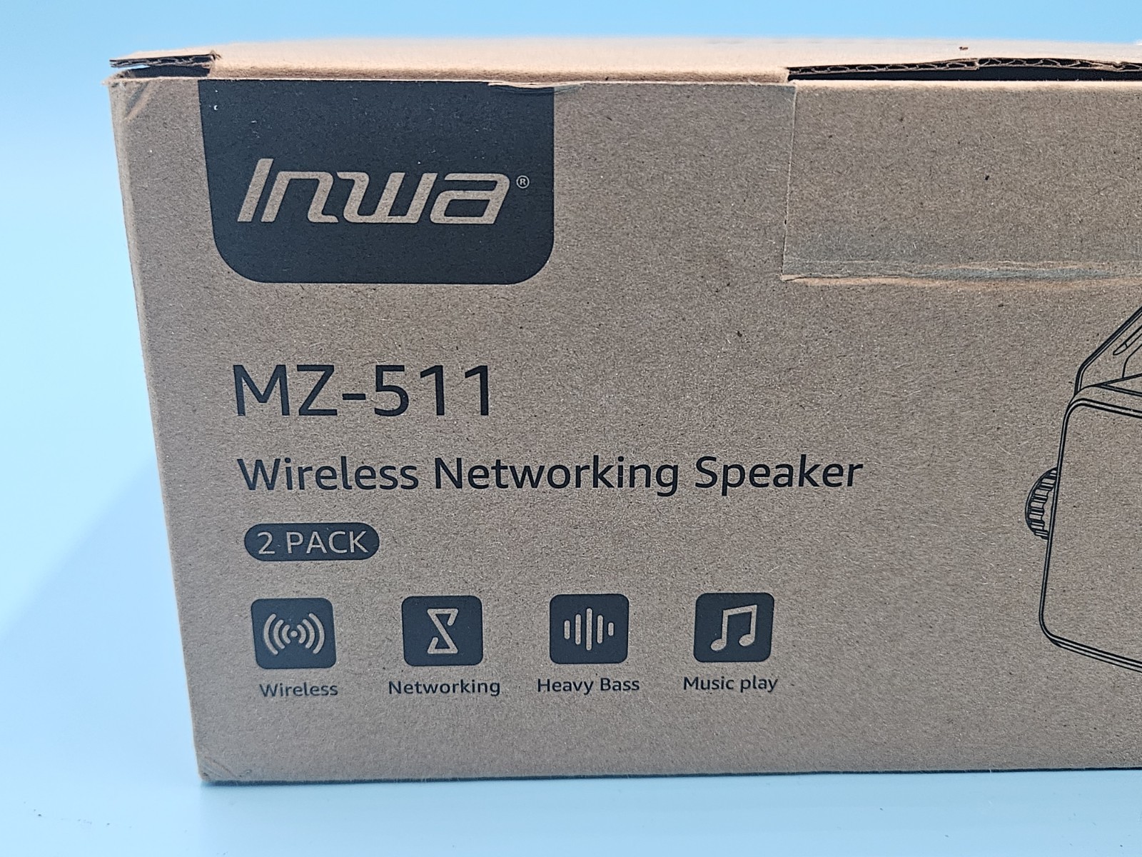 Inwa Bluetooth Outdoor Speaker, IPX5 Waterproof Wall Mount White