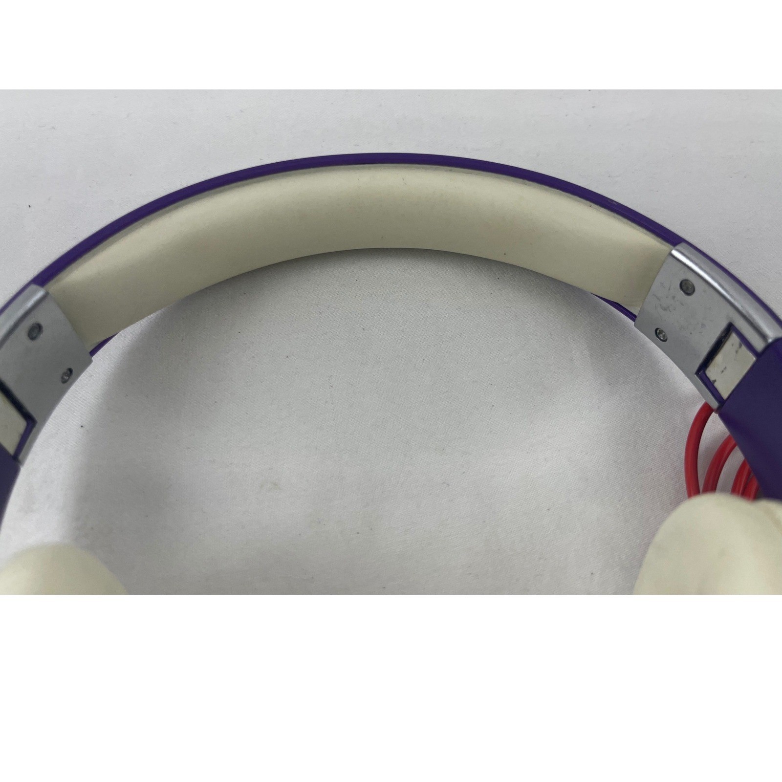 Beats Studio 1.0 Dr Dre Over Ear Headphones Purple White Wired Foldable