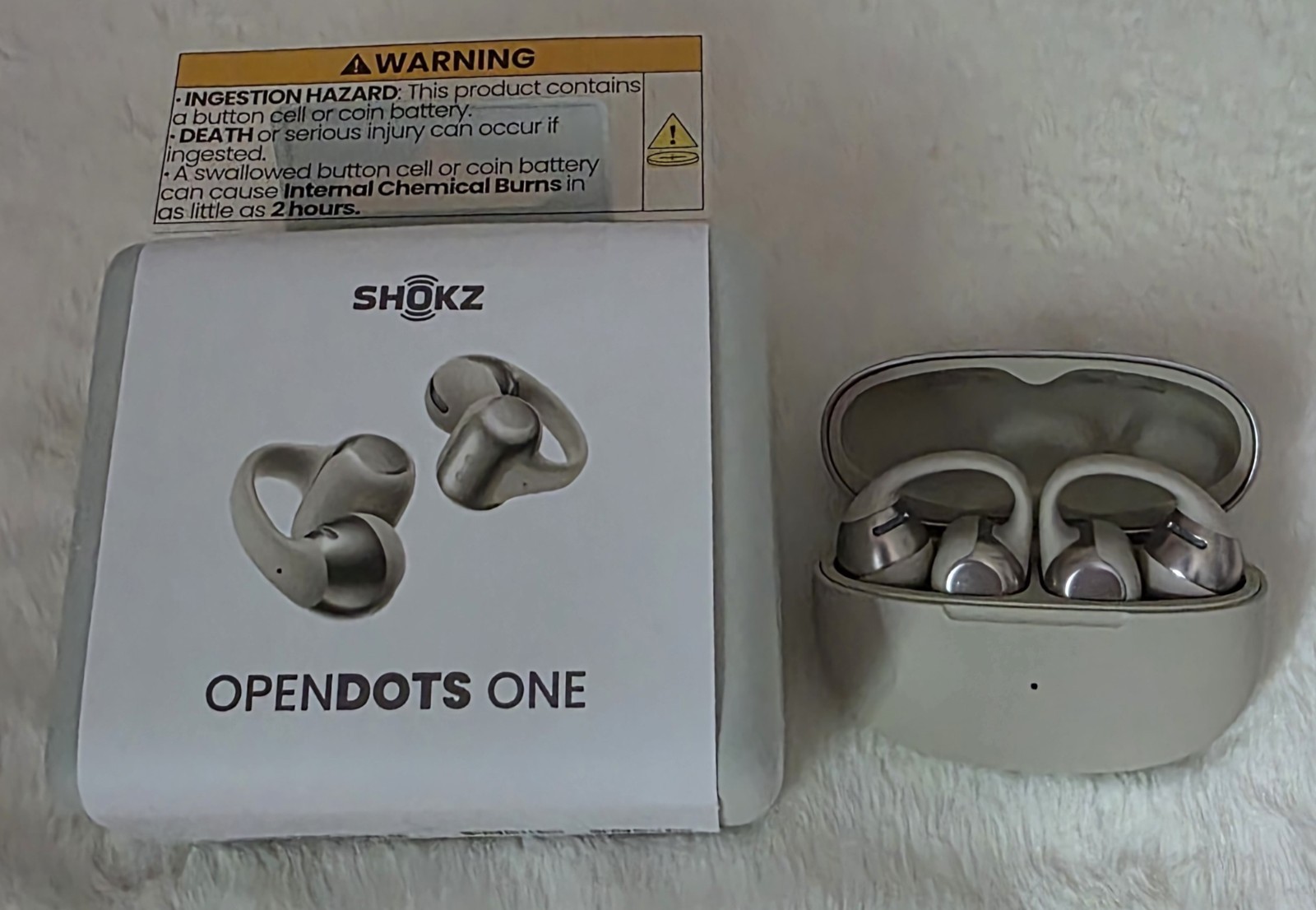 Shokz – OpenDots ONE Open-Ear True Wireless Earbuds – Grey E310