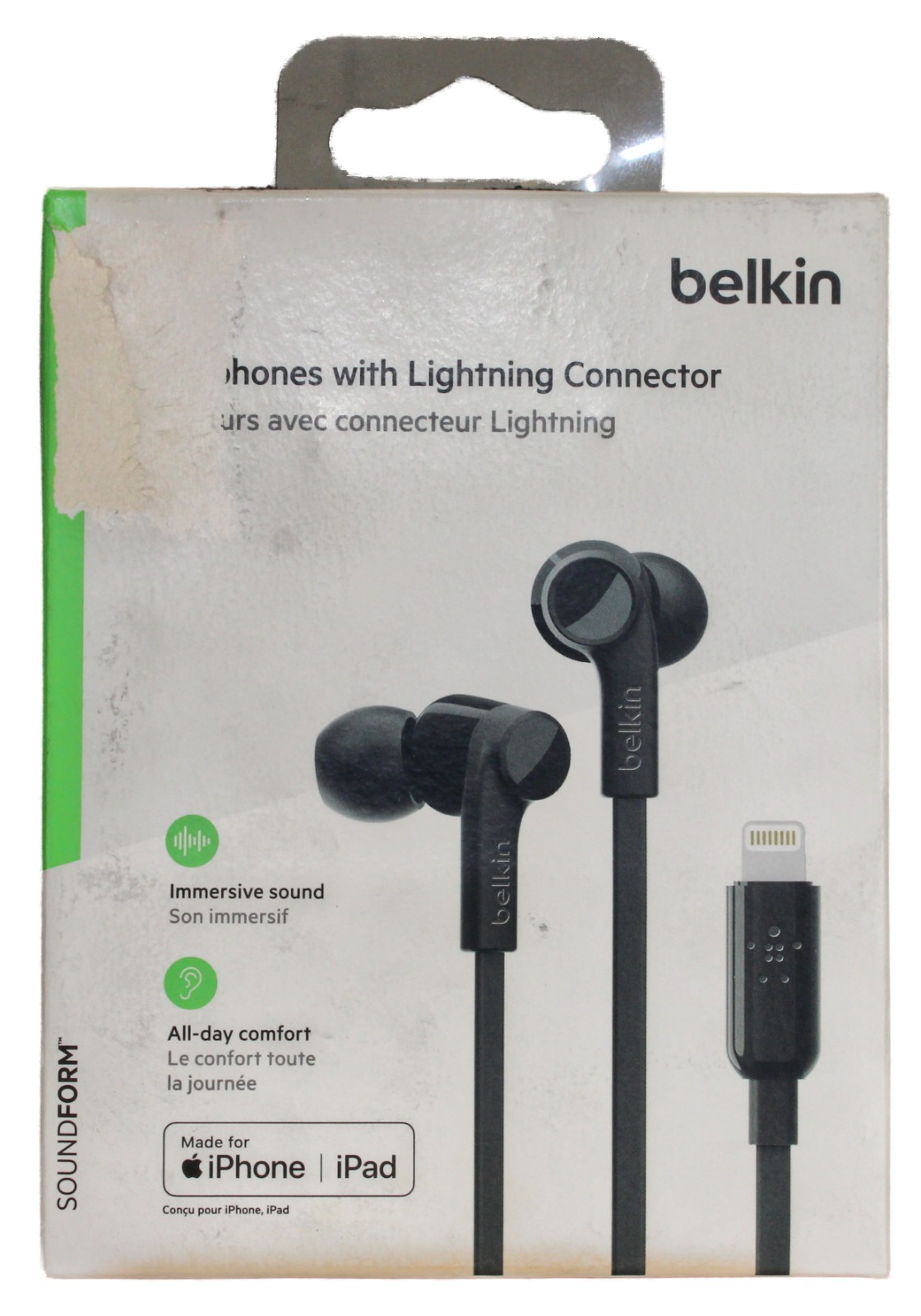 Belkin SoundForm Headphones Lightning Connector Immersive Sound | G3H0001btBLK