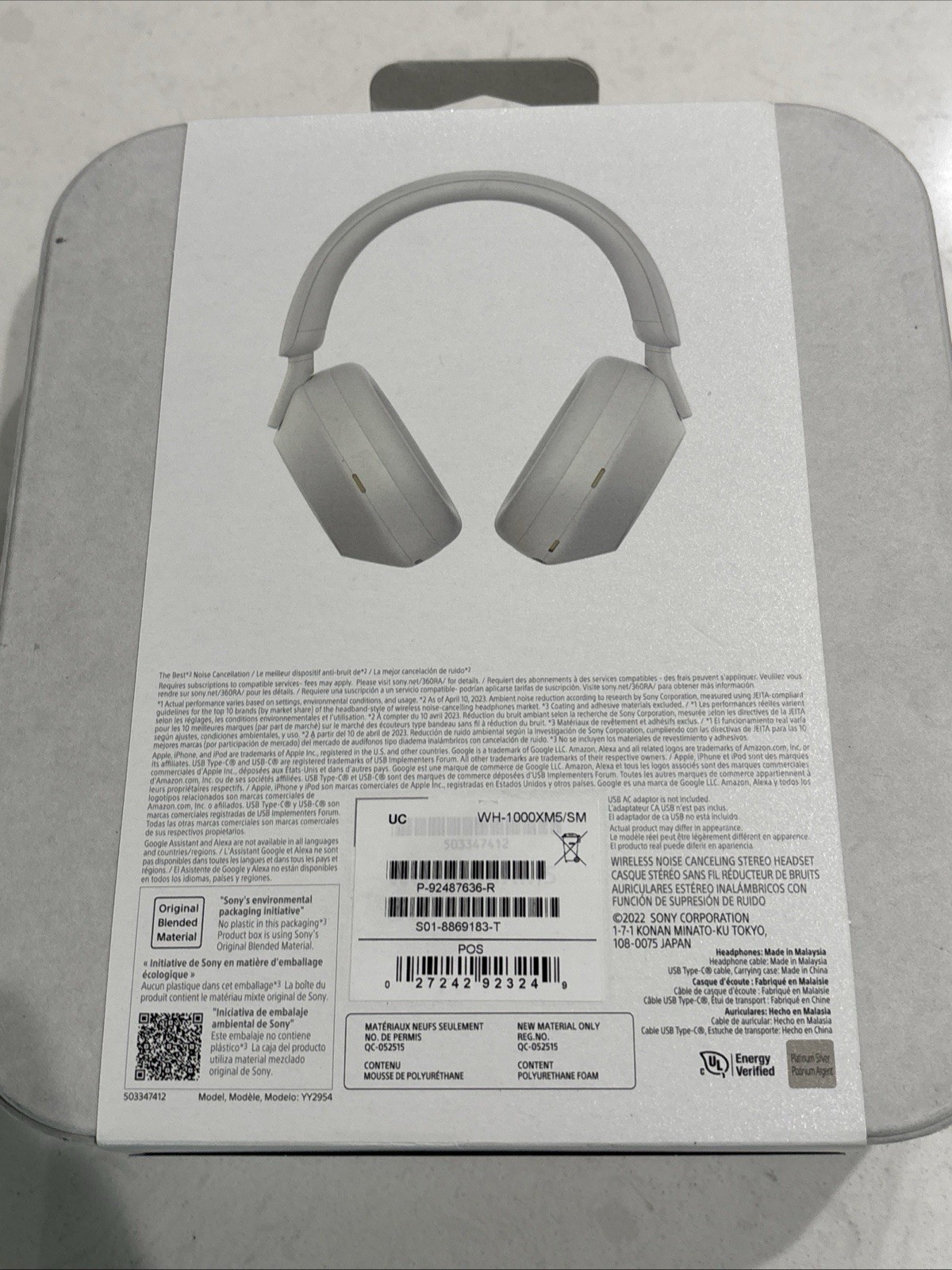 Sony WH-1000XM5 Premium Wireless Noise Canceling Headphones – White New Sealed