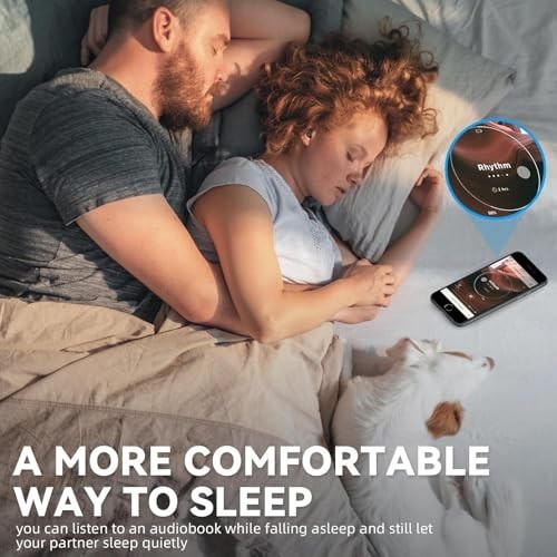 Sleep Earbuds for Side Sleepers Wireless Noise Cancelling Bluetooth 5.3 Gold