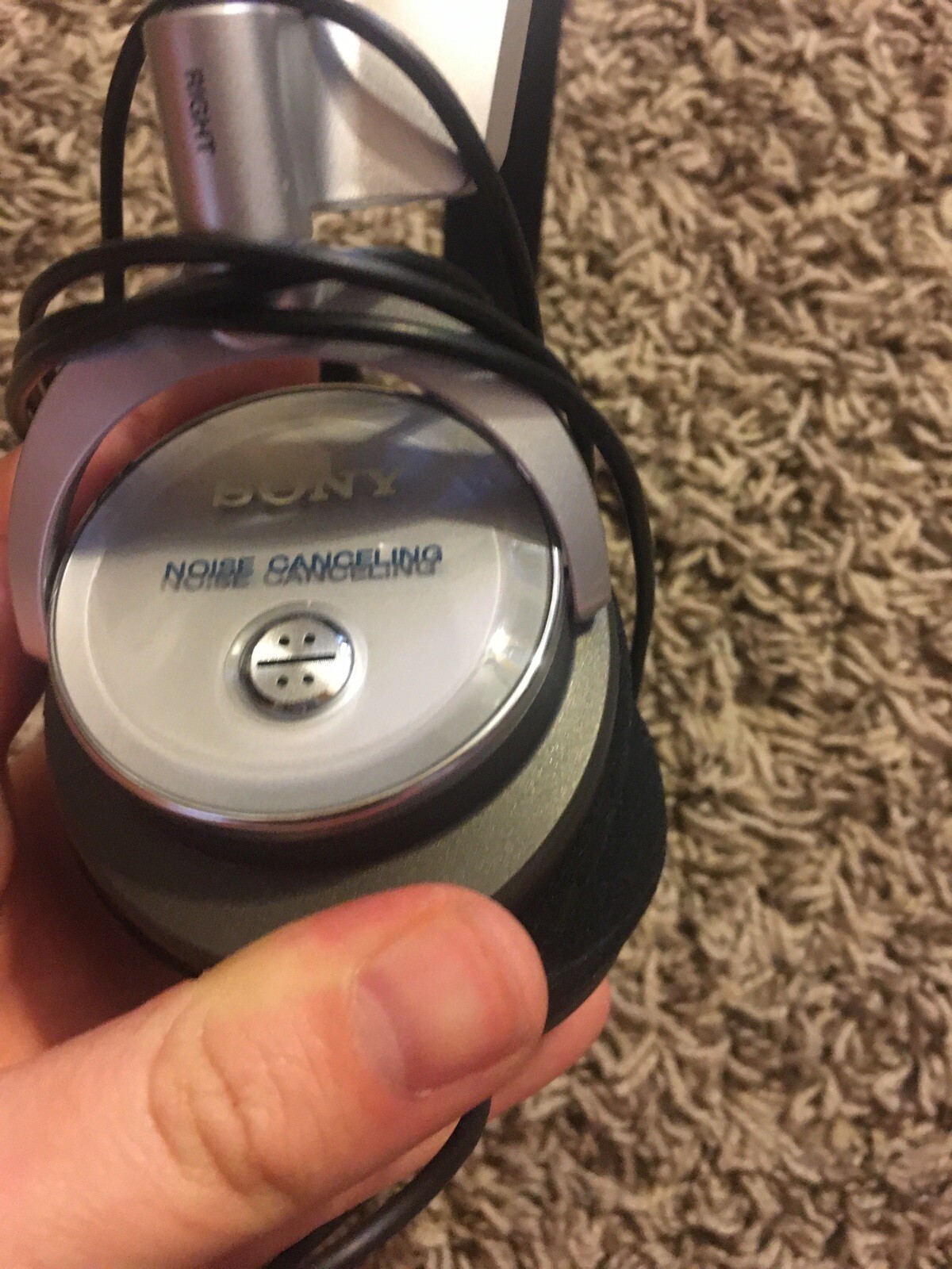 Sony MDR-NC6 Noise Cancelling On-Ear Headphones – Gray