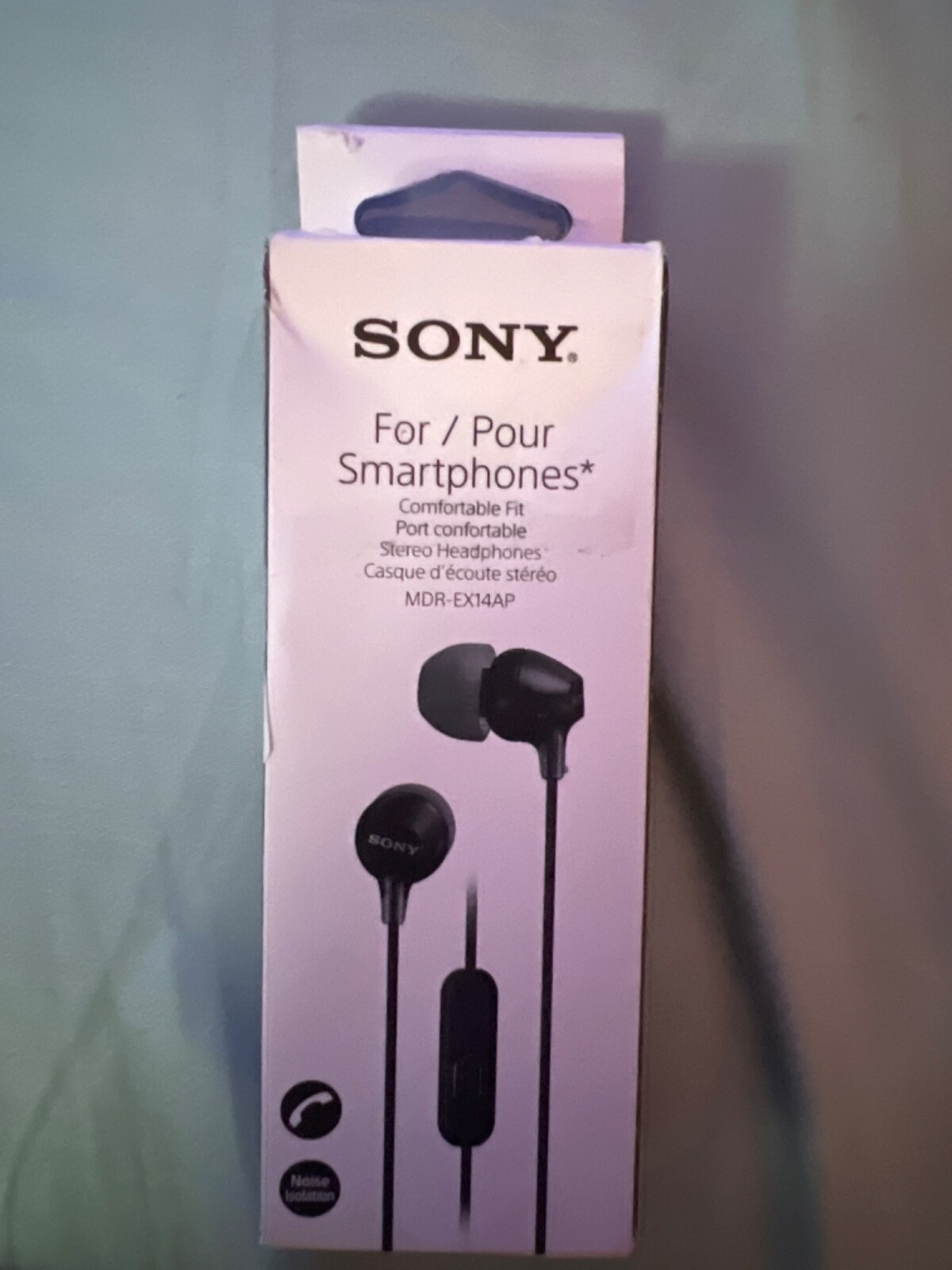 Sony MDREX14AP Headset Ear Bud Headphones MDR-EX14AP Black