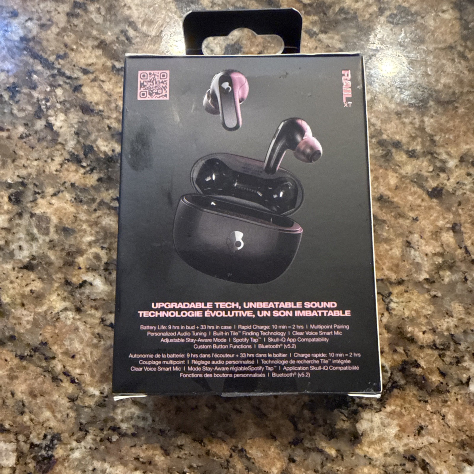 Skullcandy S2RLW Q786 Rail XT True Wireless Bluetooth in-ear Headphones 42 hr