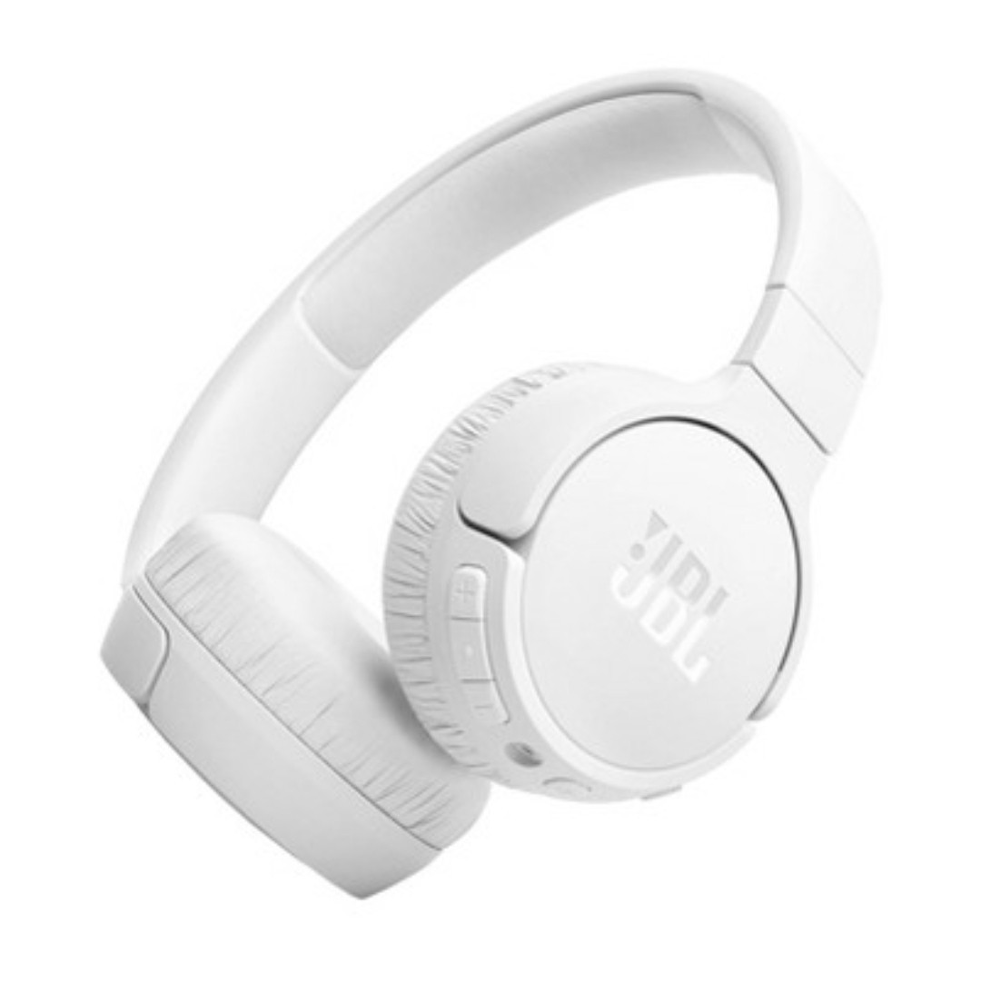 JBL Tune 520BT Wireless On-Ear Headphones Bluetooth USB-C White Foldable