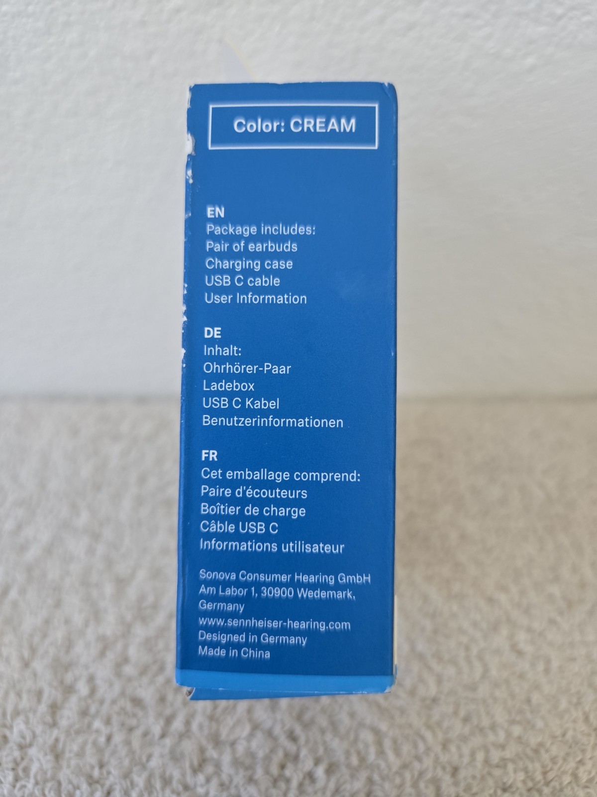 Sennheiser ACCENTUM Open Wireless Earbuds – Cream Open Box
