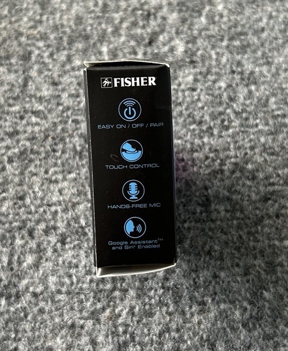 Fisher Vibez Sound True Wireless Bluetooth Earphones White Google Siri Enabled