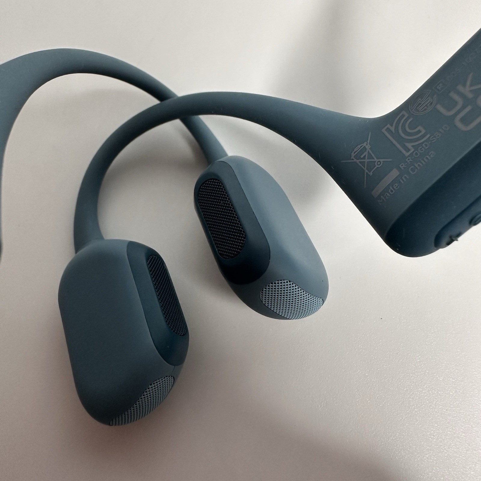 Shokz -OpenRun Pro Premium Bone Conduction Open-Ear Sport Headphones -Steel Blue