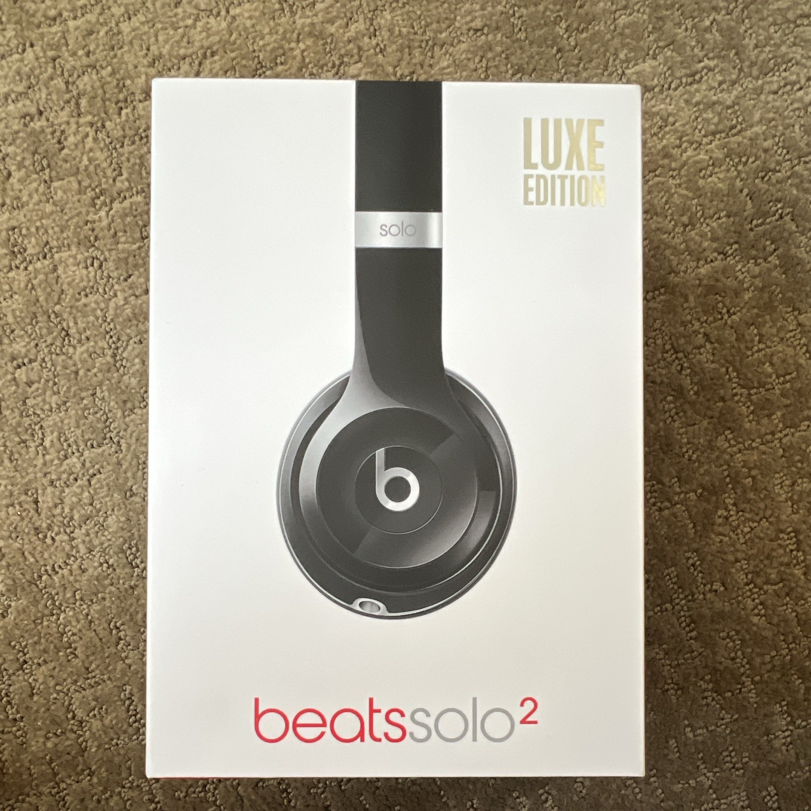 Beats by Dr. Dre Solo2 Luxe On-Ear Wired 3.5mm Headphones Black (Original Box)